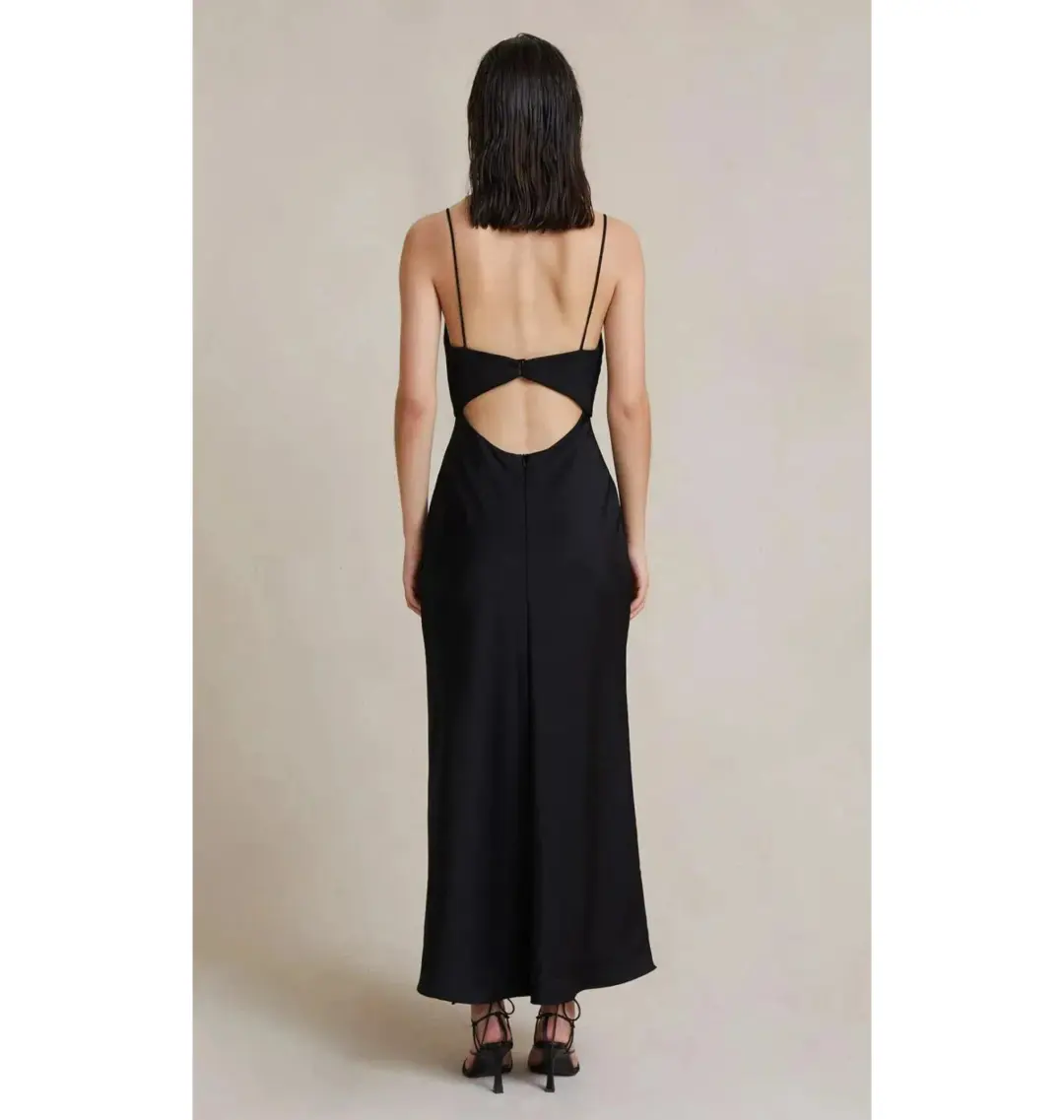 Bec & Bridge Valerie Midi Dress in Black Size AU 12 for rent on The Volte - main image