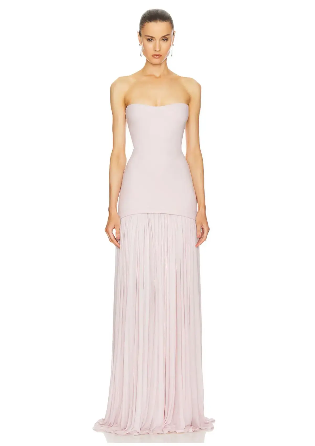 Helsa The Naomi Gown Barely Pink Size 10 - Image 1