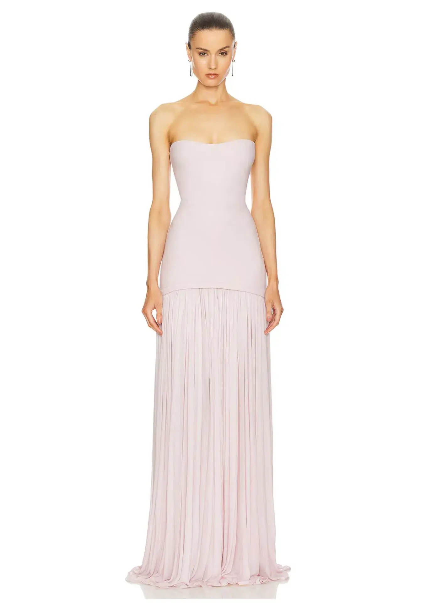 Helsa The Naomi Gown Barely Pink Size 10 - Image 1