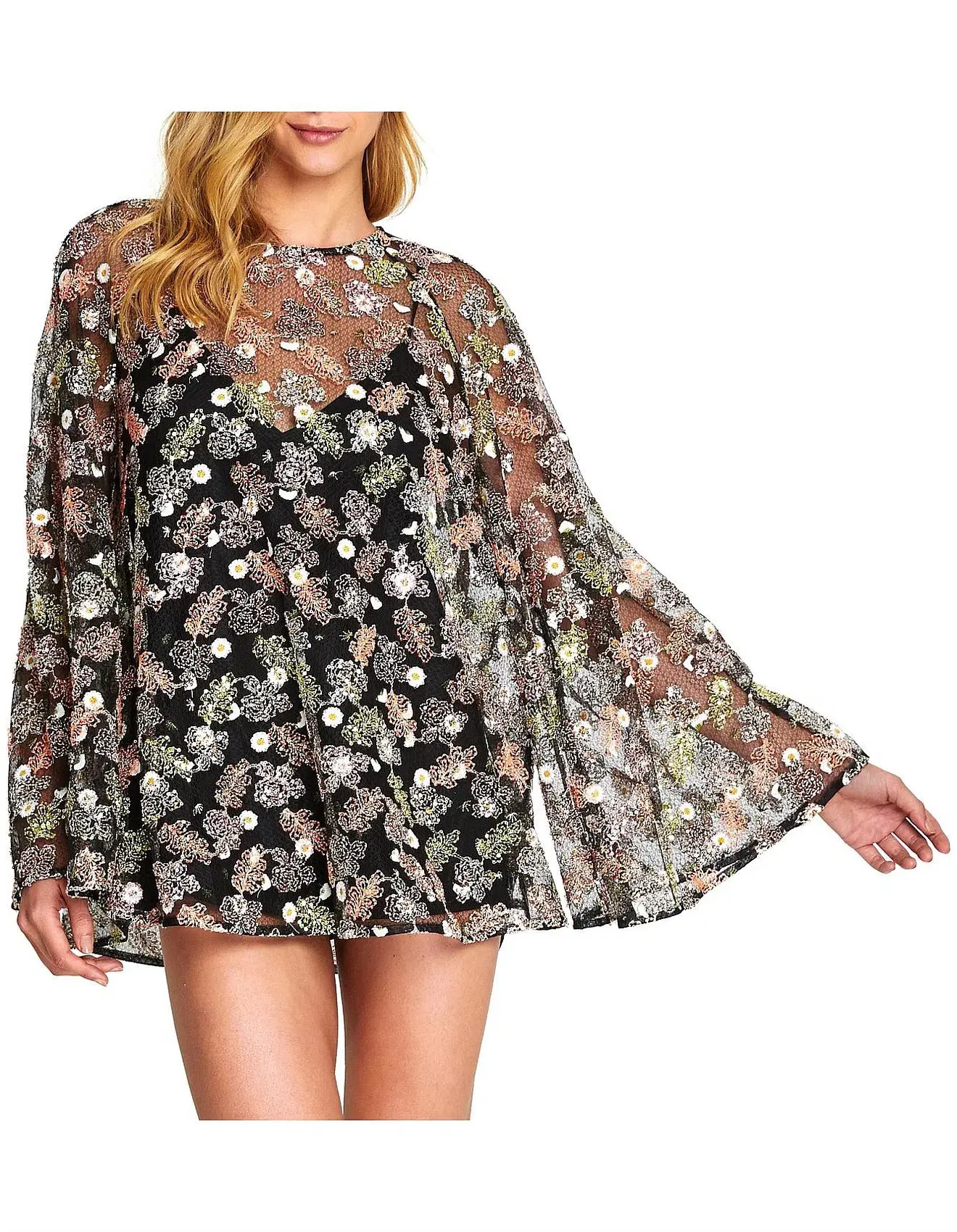 Alice McCall Celestial Creature Swing Mini Dress Floral Size 8 - Image 2