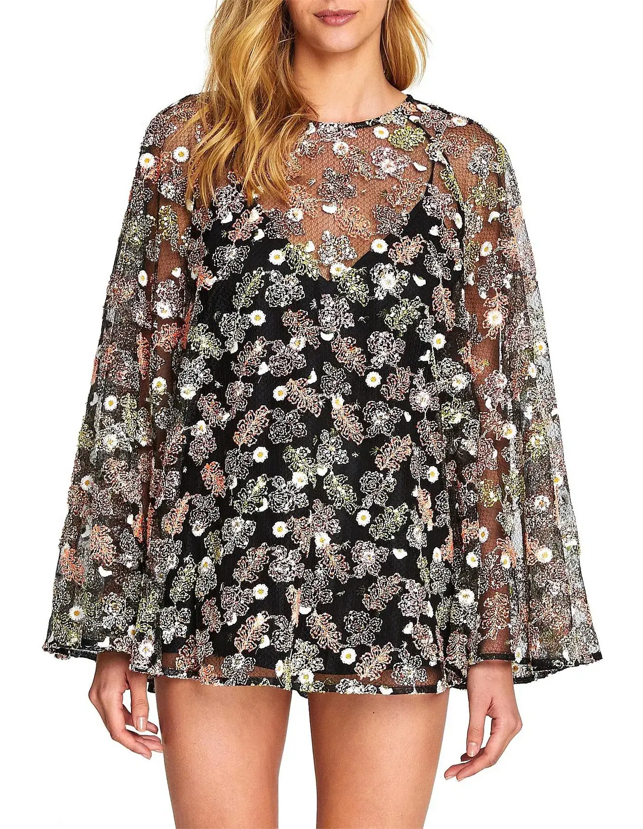 Alice McCall Celestial Creature Swing Mini Dress Floral Size 8 - Image 1