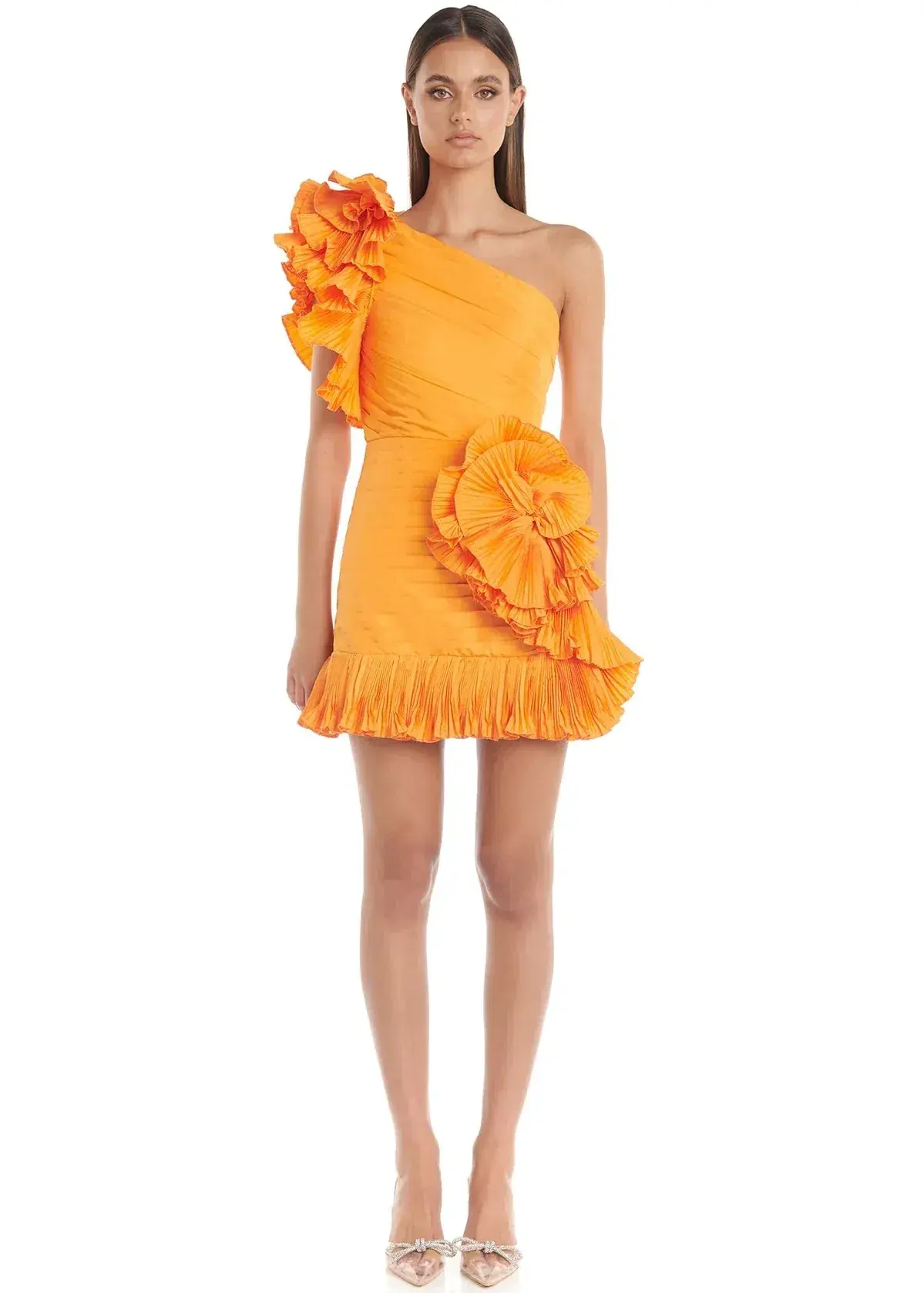 Eliya The Label Zoiva Mini Dress Orange Size 14 - Image 1