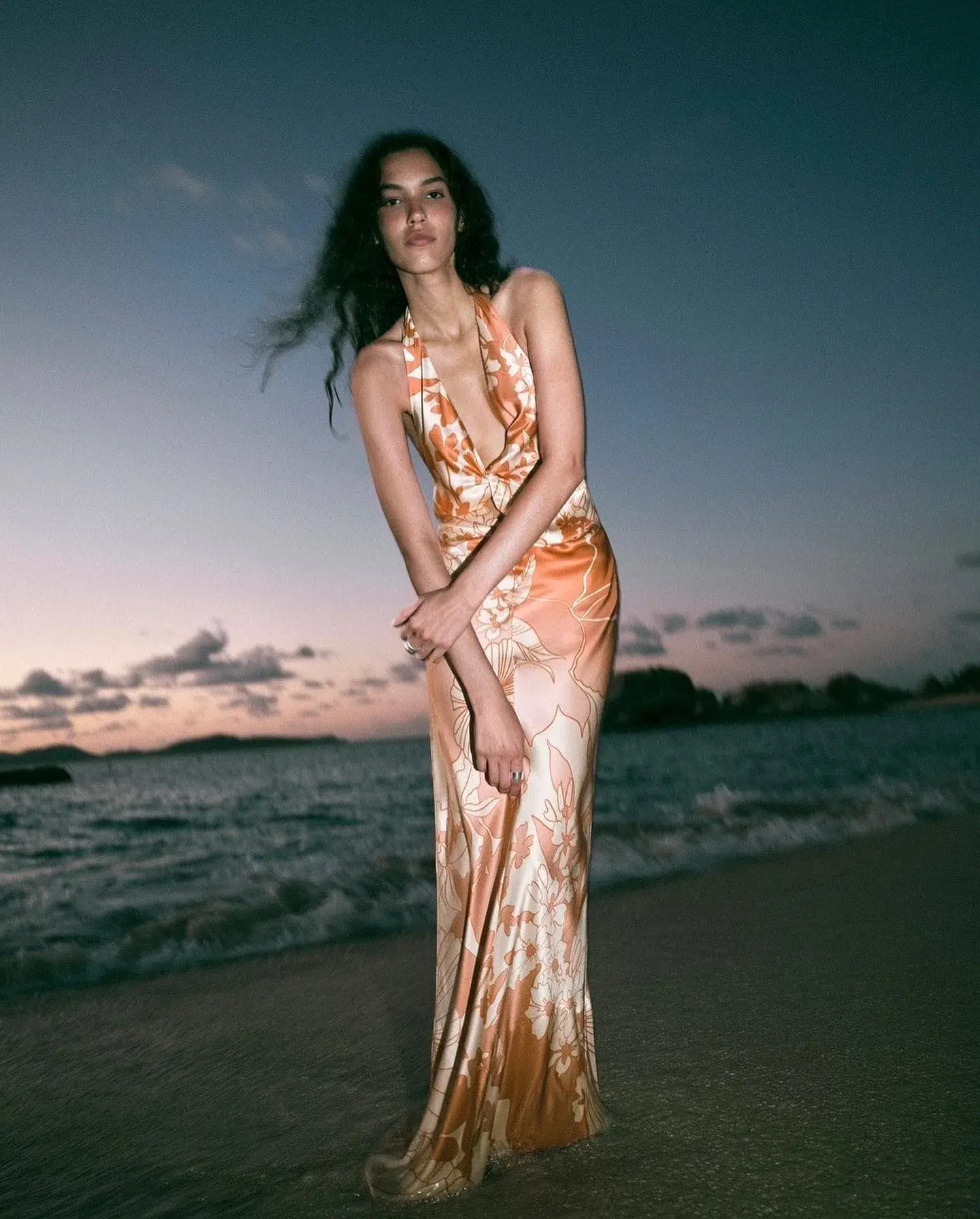 Sir the Label Como Twist Maxi Dress Paradiso Print Size 3 / AU 12 - Image 2