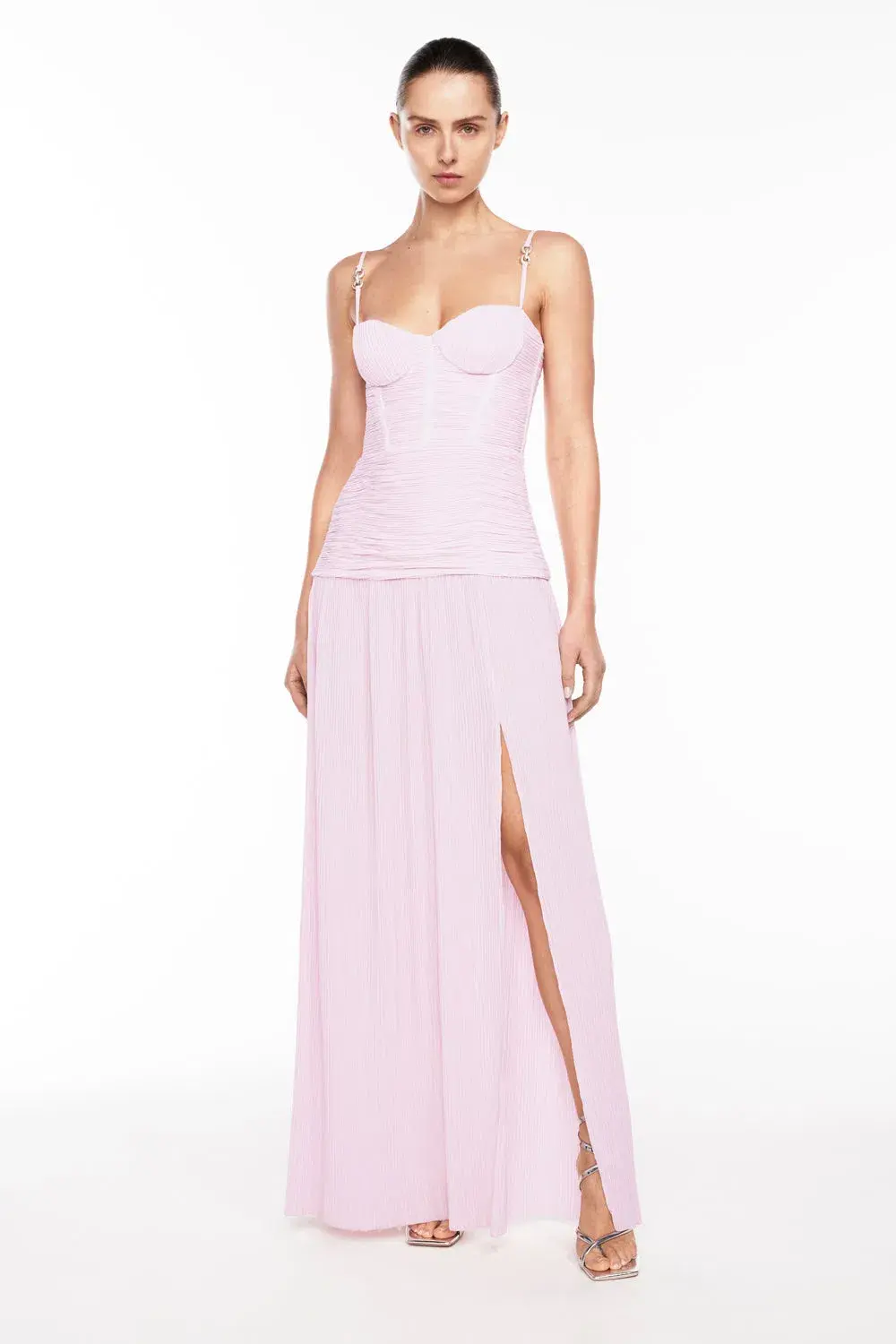 Manning Cartell Double Time Pleat Dress - Hydrangea Pink | Size S Small AU 8 - Image 1