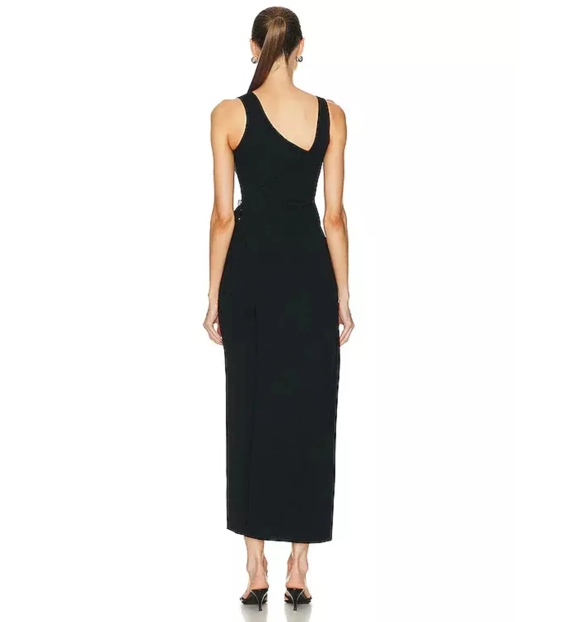 Sir The Label Modernist Belted Midi Dress Black Size 0 / AU 6 - Image 3