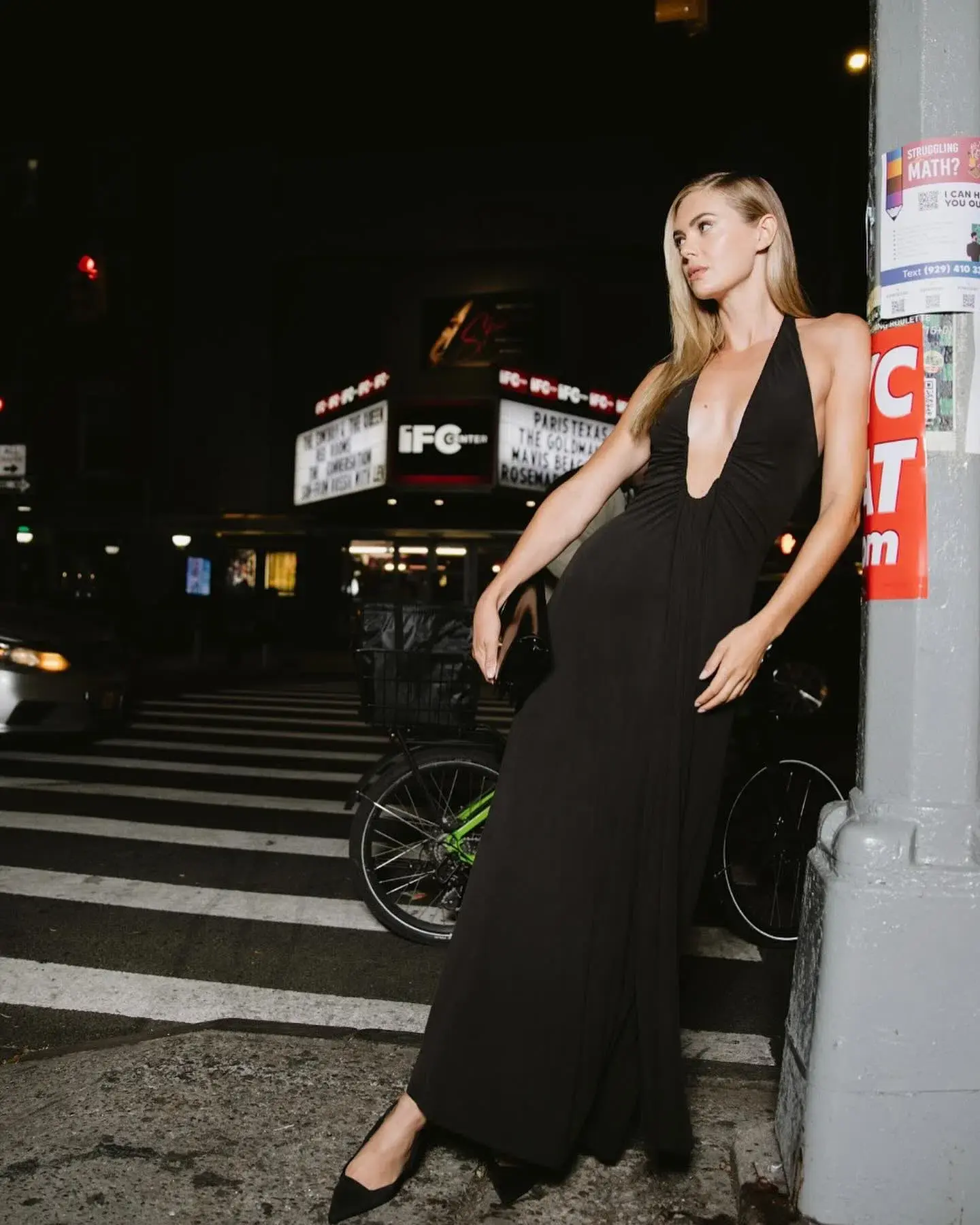  Jennifer Cupro Maxi Dress Black Size 10/M  - Image 1