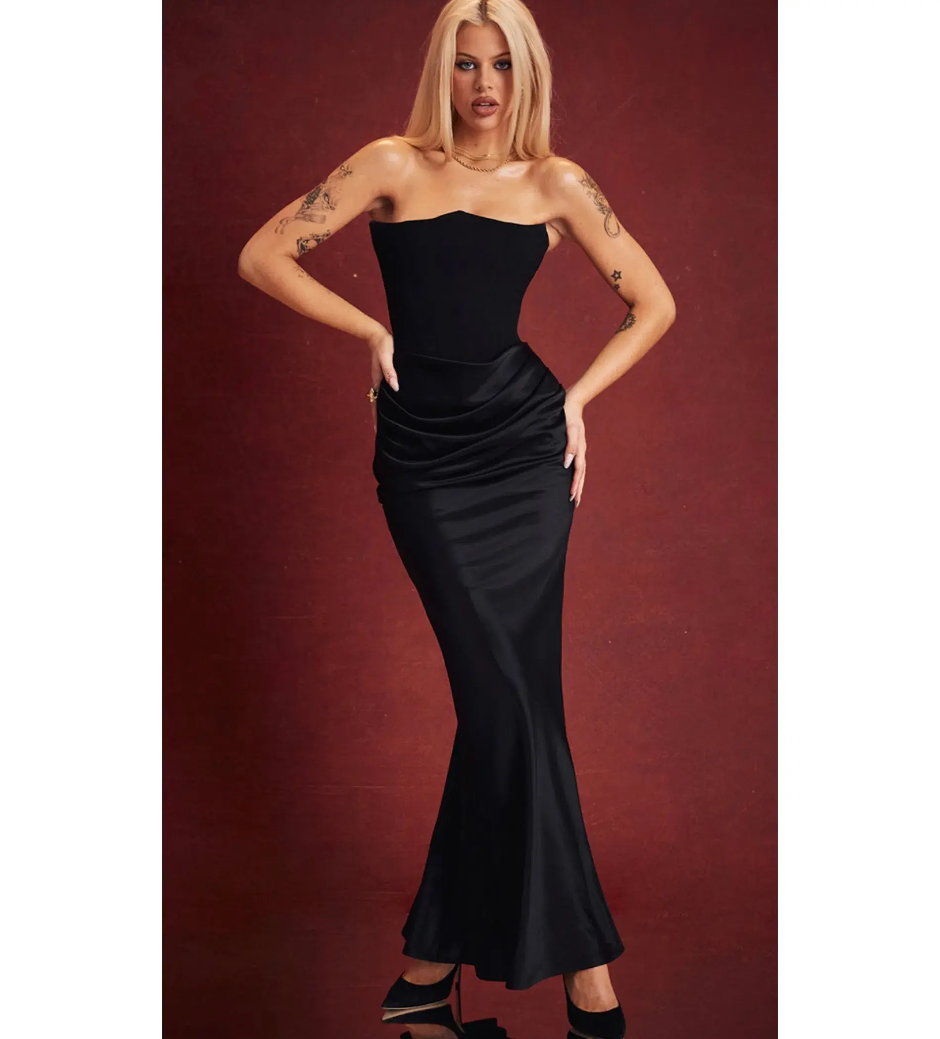 House of CB Persephone Dress Black Size S/Au 8  - Image 2