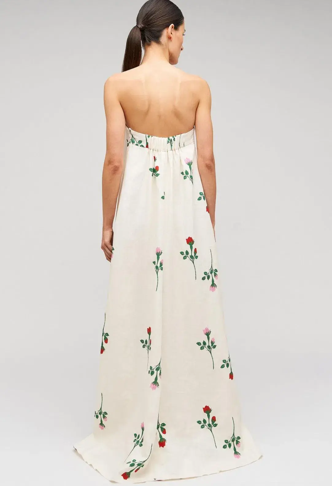 Oroton Rosebud Gown In Antique White Size AU 10 - Image 3