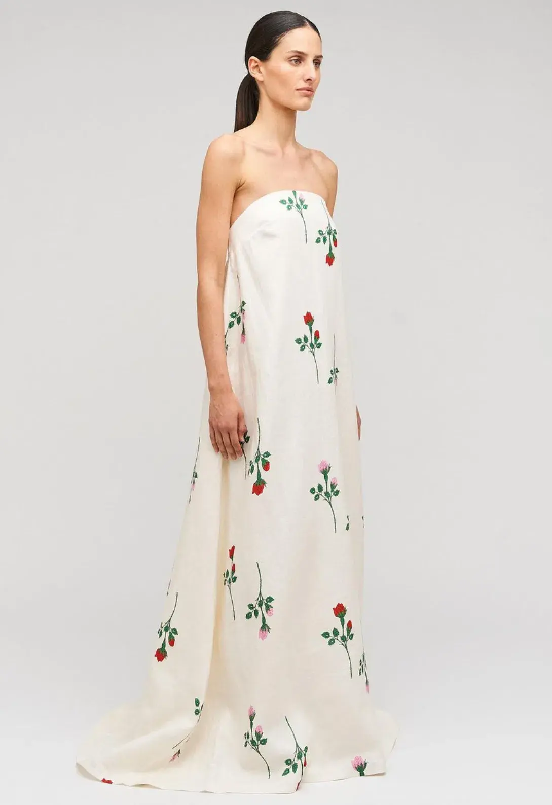 Oroton Rosebud Gown In Antique White Size AU 10 - Image 2