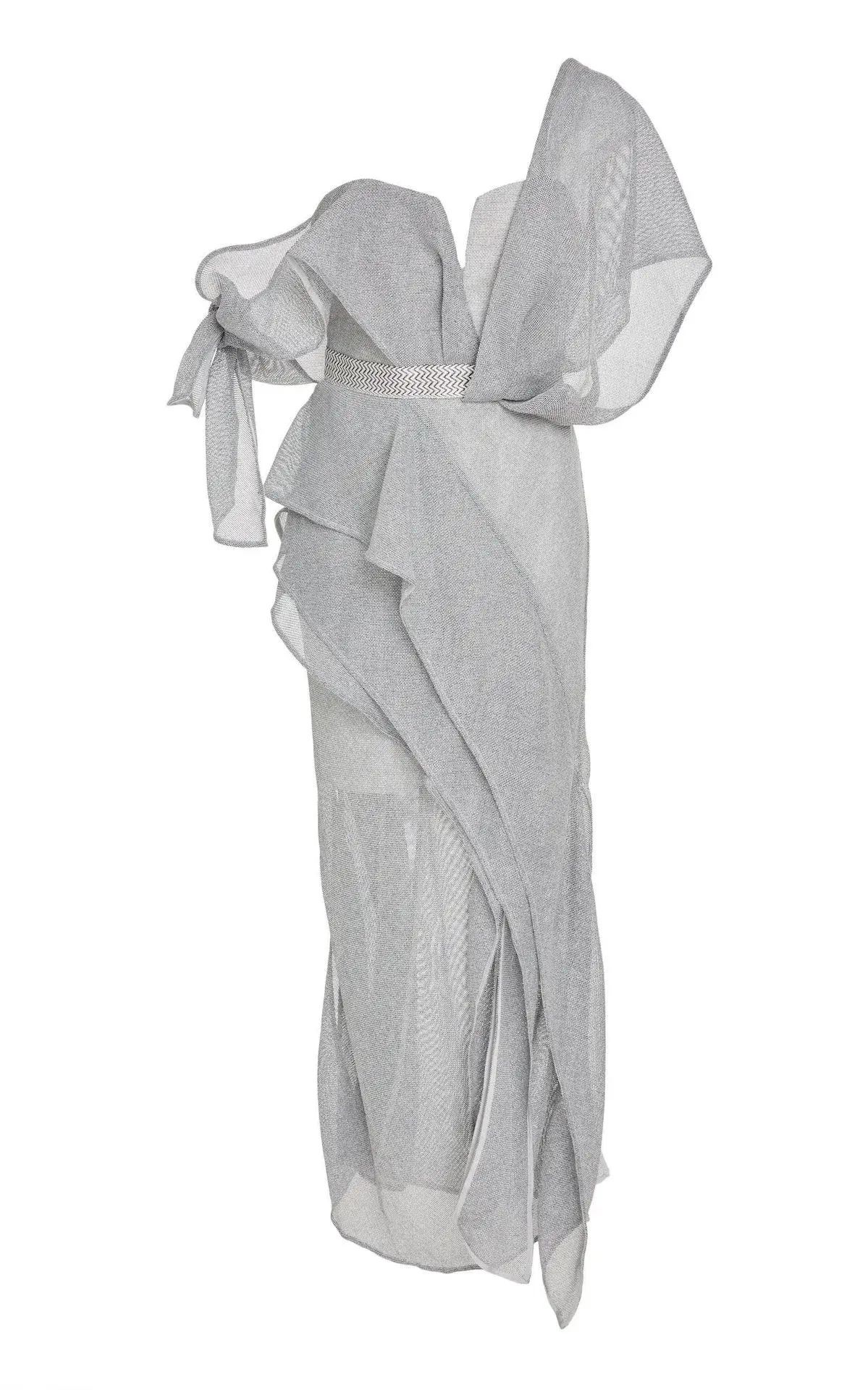 Acler Leonie Asymmetrical Dress Glacier Size 8 - Image 1
