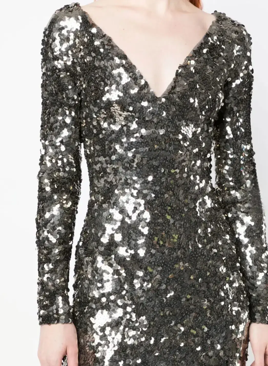 Rachel Gilbert Fleur Midi Dress Gunmetal Size 3 / AU 12 - Image 6
