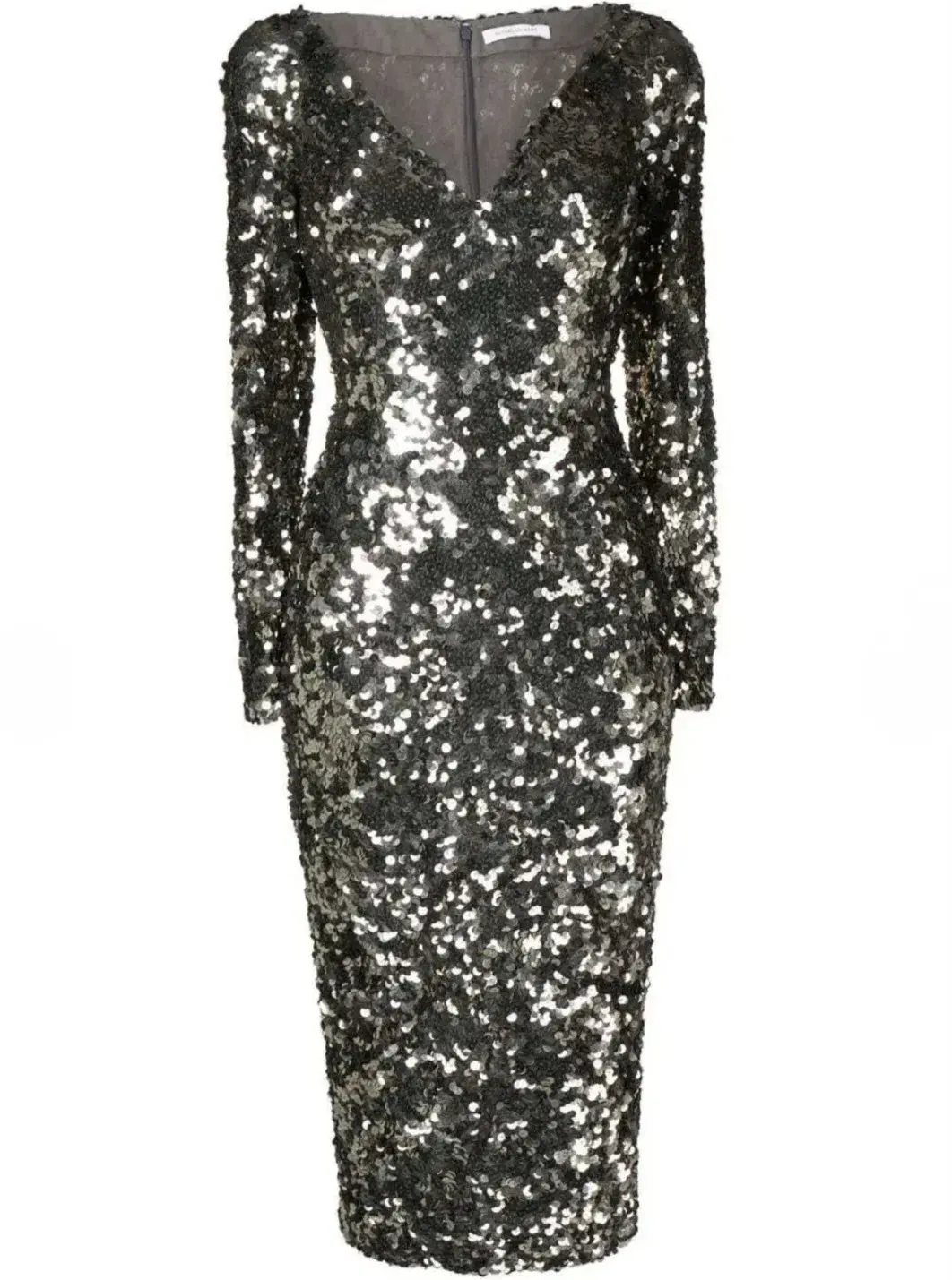 Rachel Gilbert Fleur Midi Dress Gunmetal Size 3 / AU 12 - Image 5