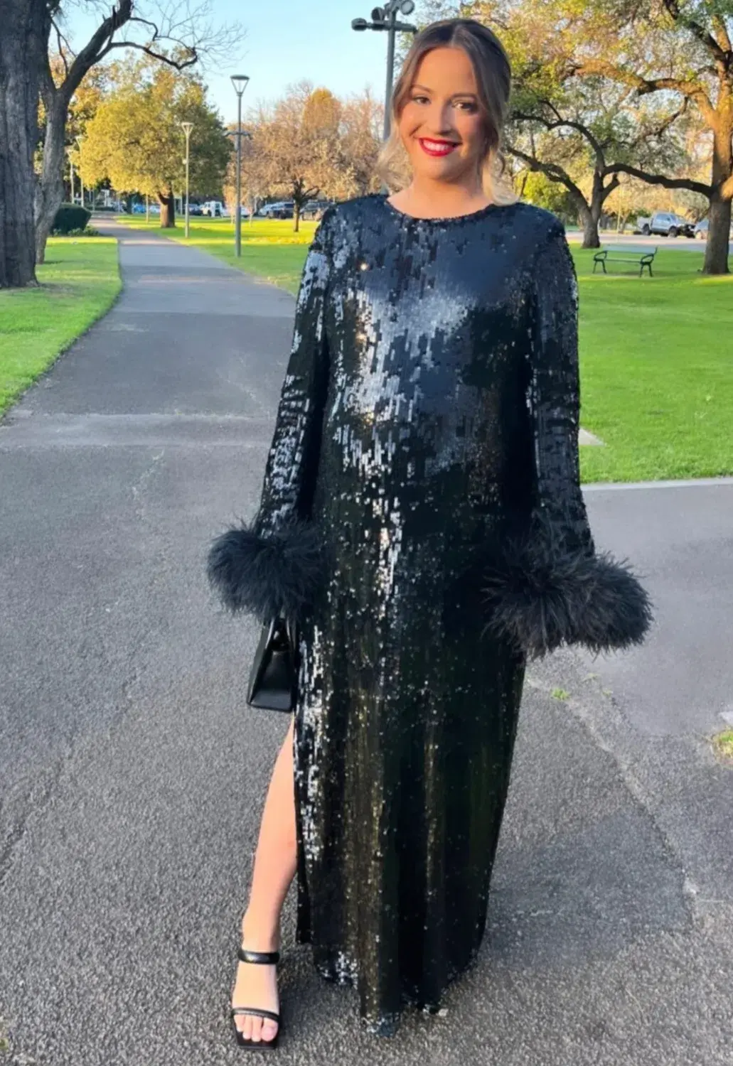 Rachel Gilbert Xanthy Gown Black Size 1 / AU 8 - Image 3