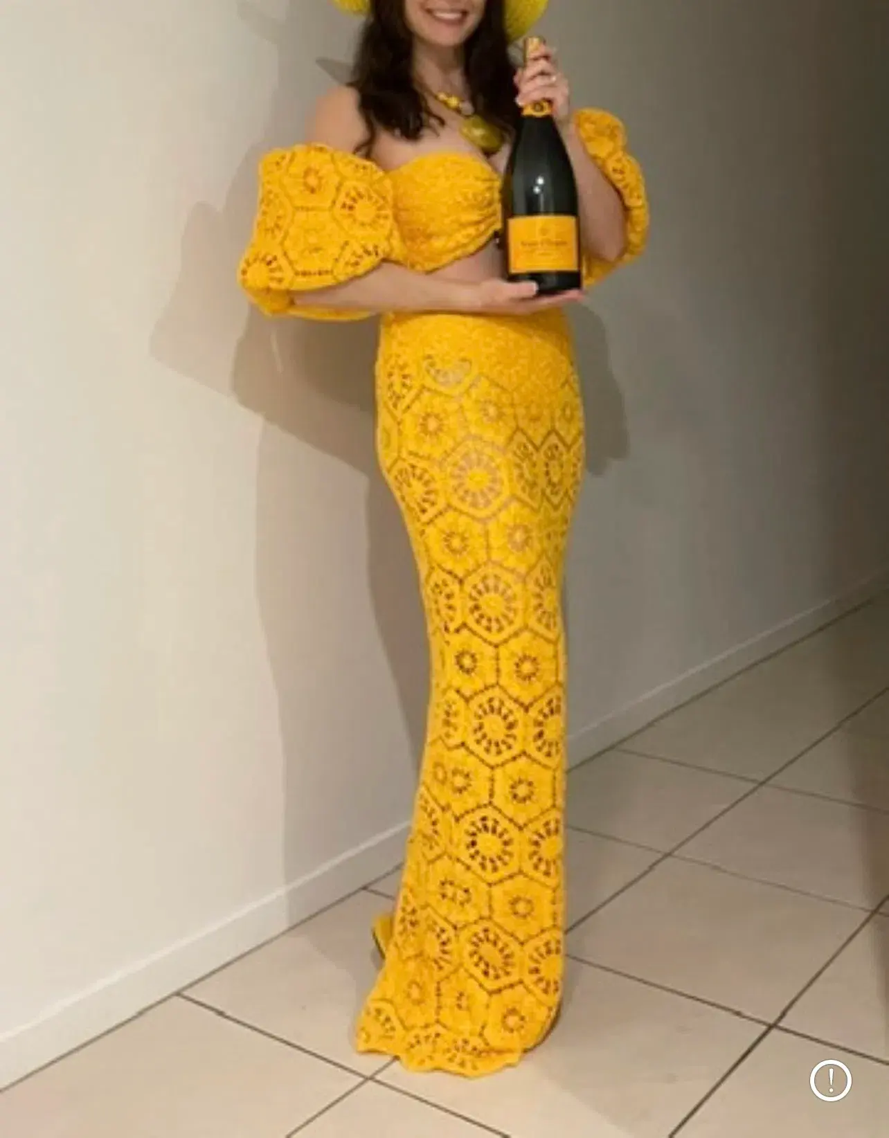 Eliya The Label Marsala Top Size L and Venice Skirt Size M Set Yellow - Image 3