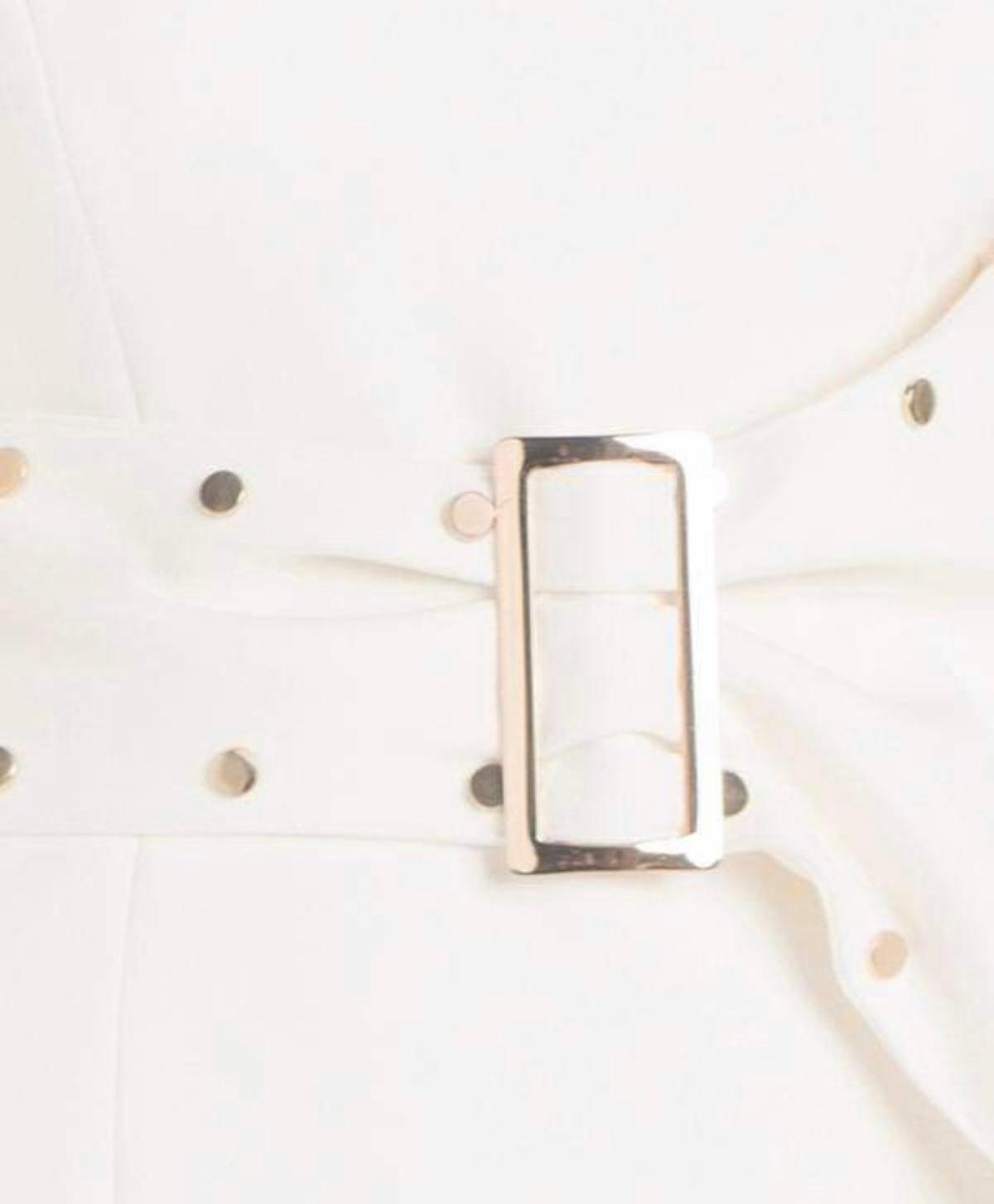 Misha Bonnie Studded Dress White Size 8 - Image 3