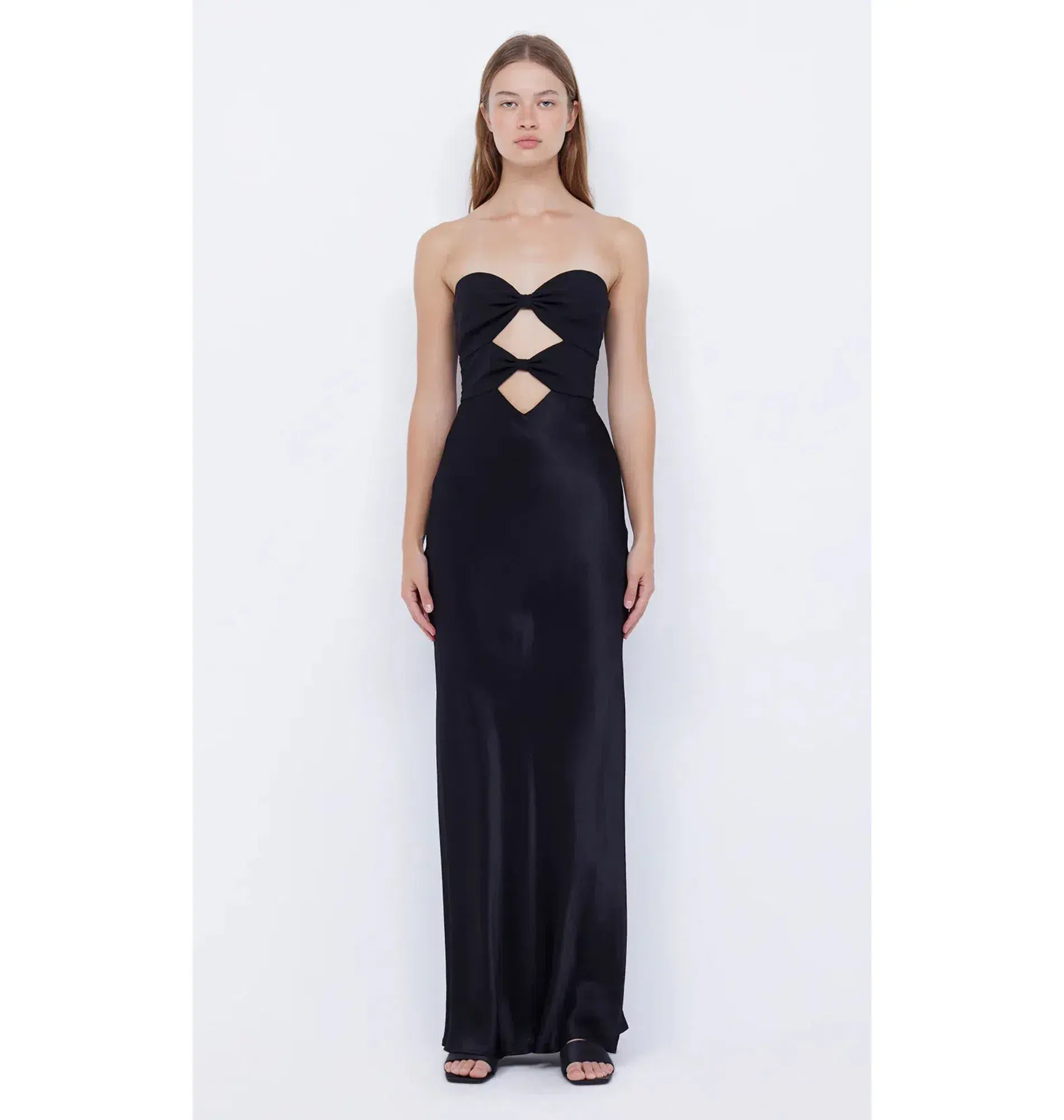 Bec & Bridge Strapless Halle Dress in Black Size AU 6 - Image 1