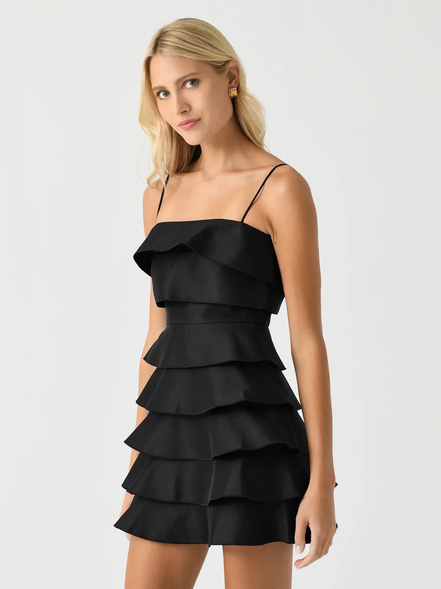 Acler Black Balderstone Mini Dress Black Size 8 - Image 2