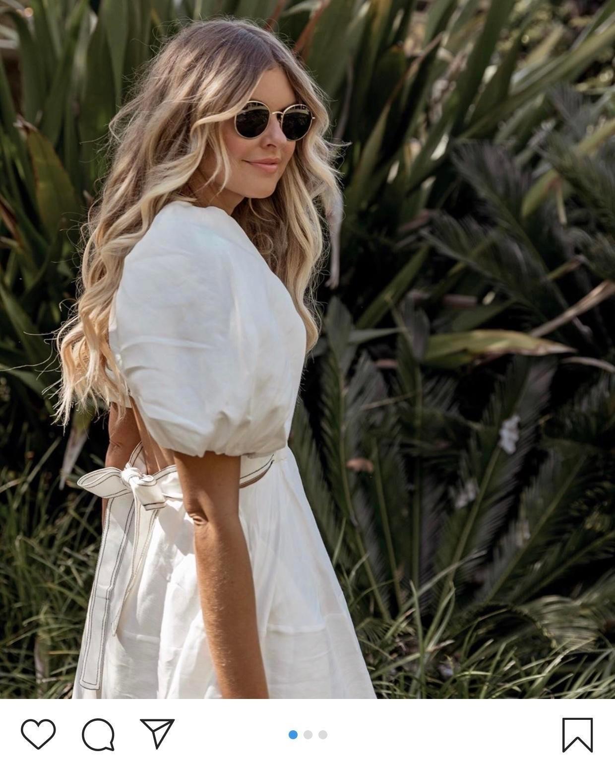 Aje Mimosa Cutout Midi Dress White Size 6 - Image 4
