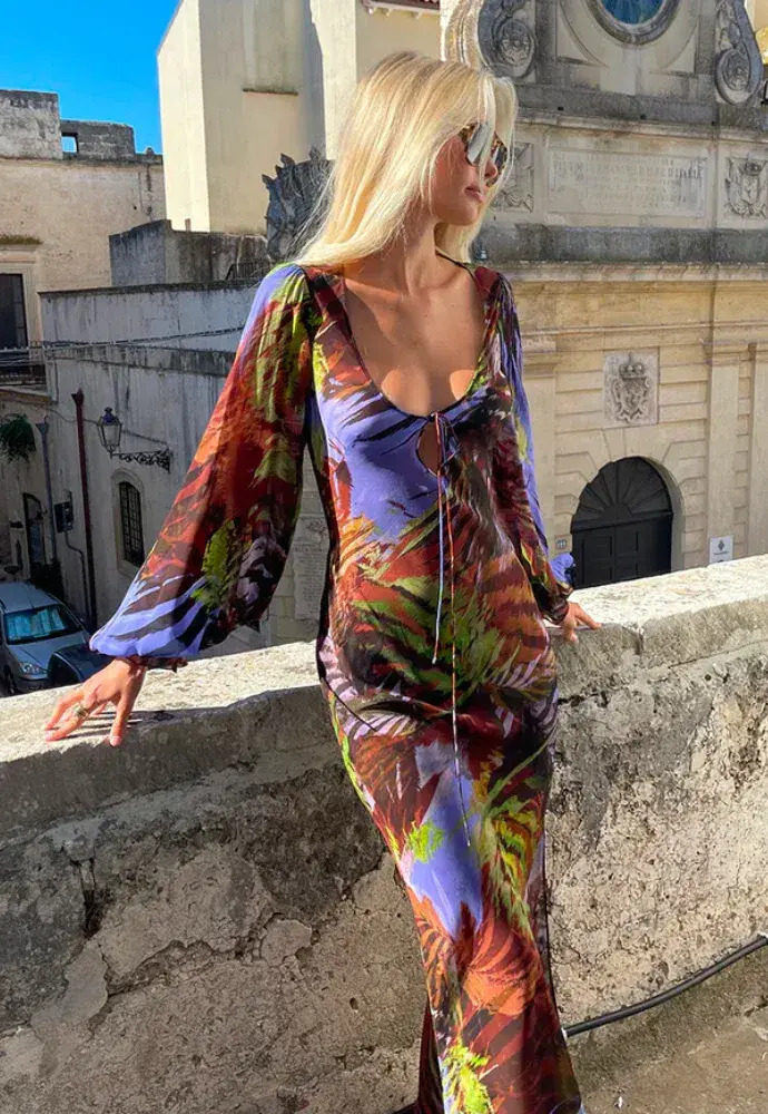 Rat and Boa Daliana Dress Multi Size 6  - Image 3