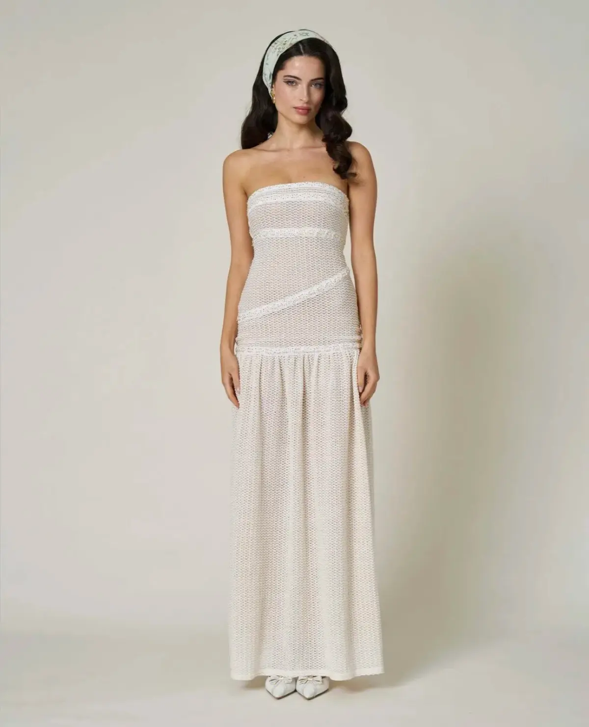 Fait Par Fouch Colette Dress Ivory Size 8 - Image 1