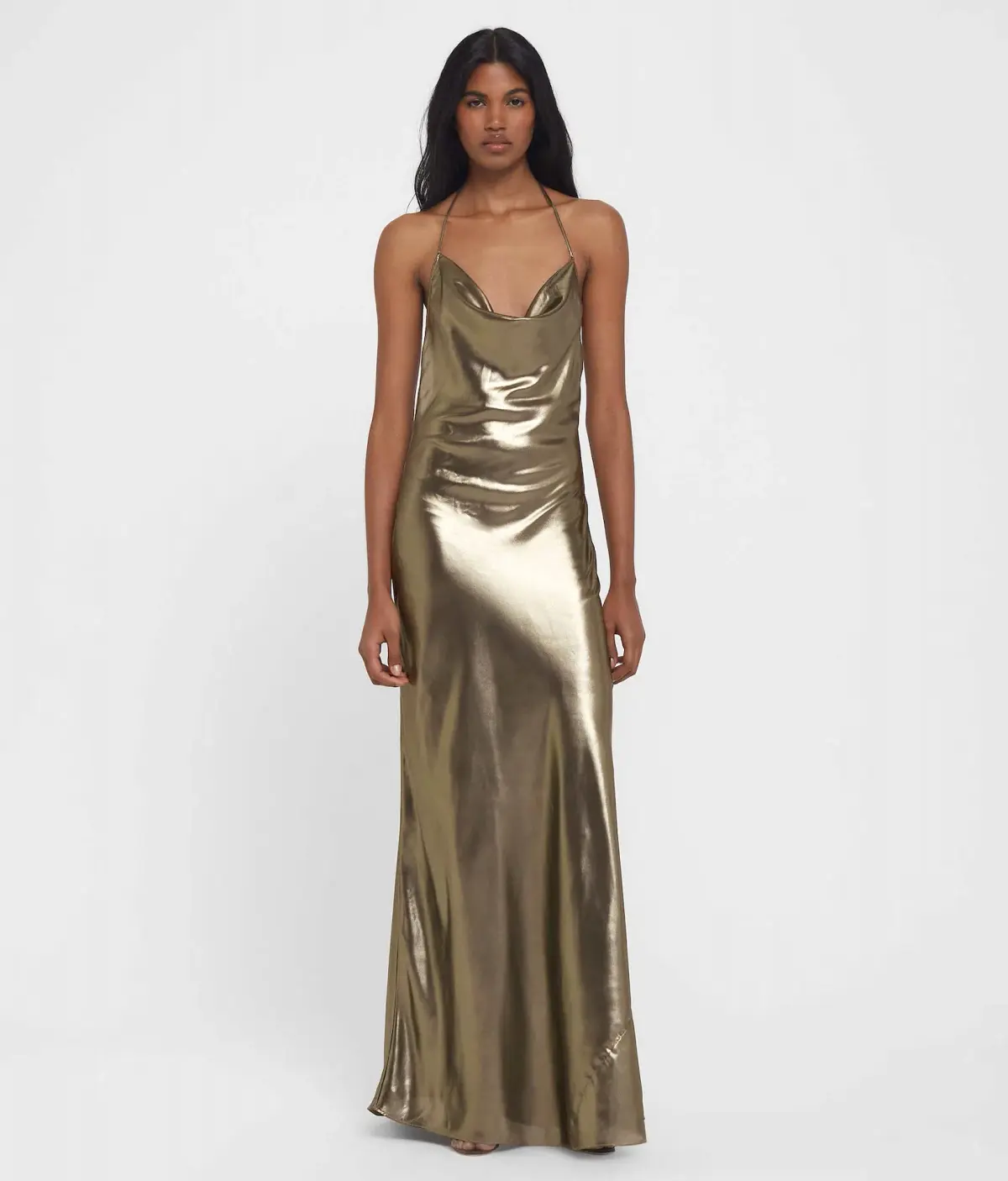 Rat & Boa Venus Dress Gold Size S / AU 8 - Image 1