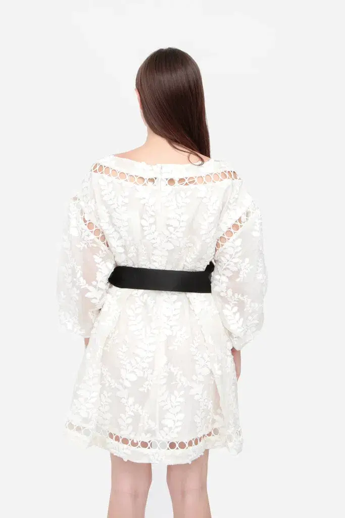 Zimmermann Winsome Cinch Vine Dress White Size 0P/Au 6 - Image 2