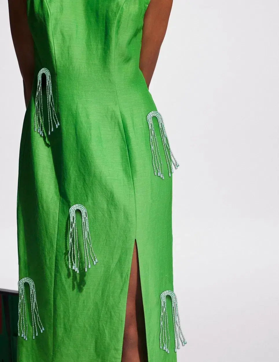 Alemais Dazzle Midi Dress Green Size 8 - Image 2