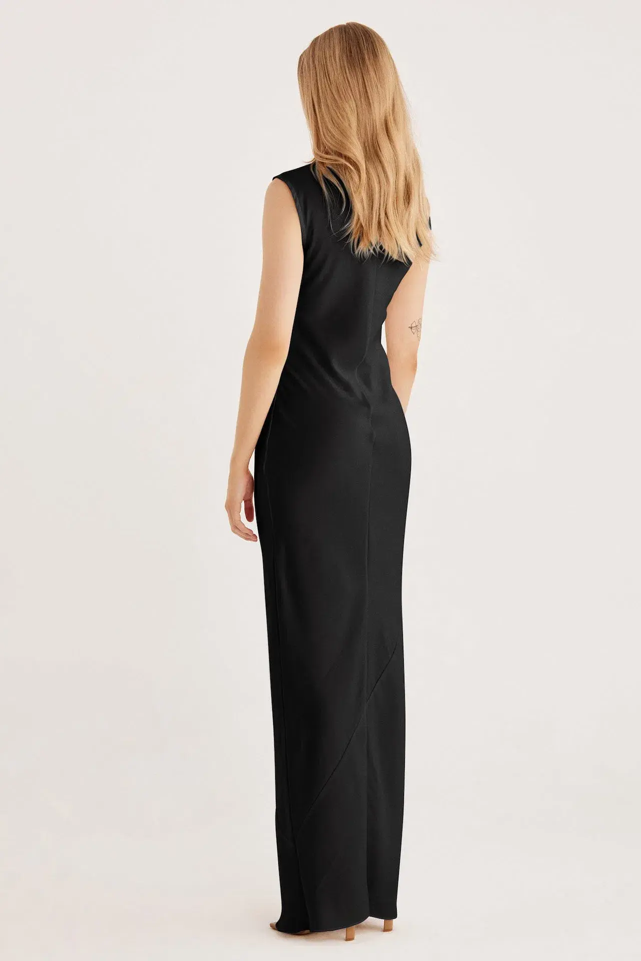 Rumer the Label Kimberly Sheath Maxi Dress Black Size 10 - Image 3