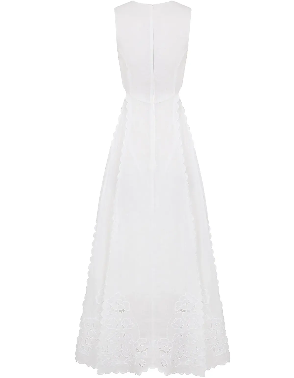 Lovaan Amelia Cutwork Embroidered Dress White Size 8 - Image 4