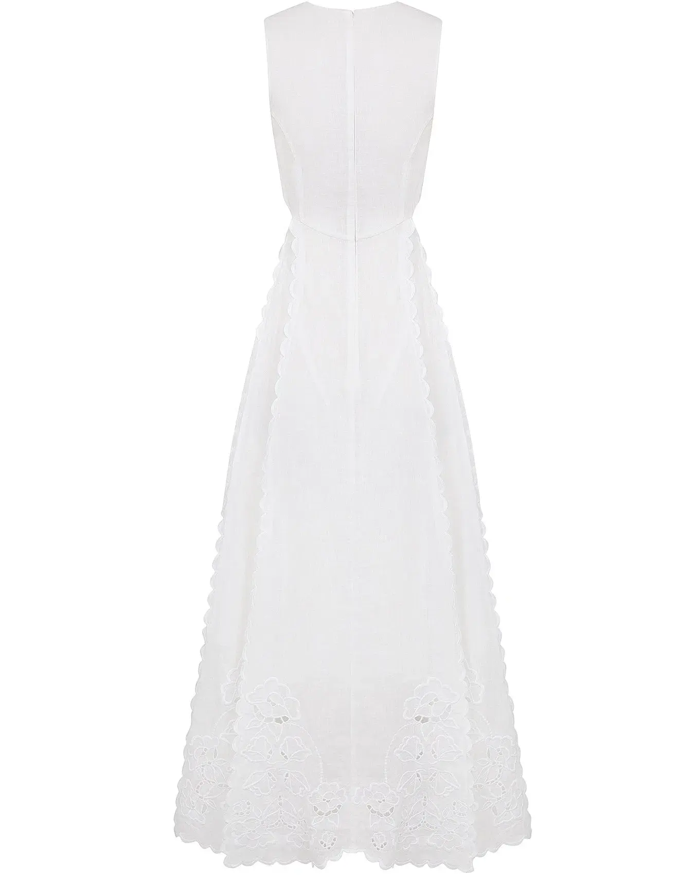 Lovaan Amelia Cutwork Embroidered Dress White Size 8 - Image 4