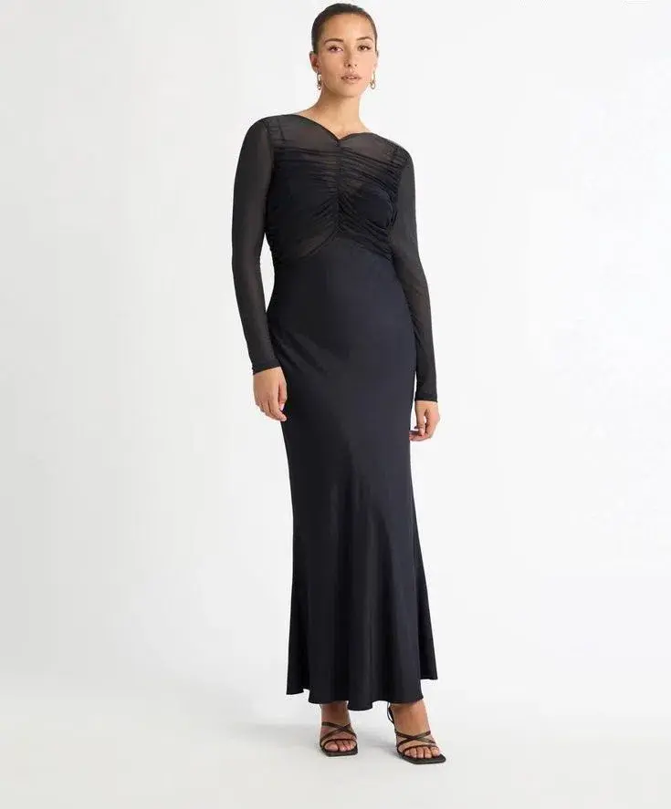 Sheike Eternity Maxi Dress Gunmetal Size 8 - Image 1