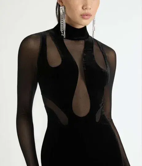 Sheike Medusa Maxi Dress Black Size 8 - Image 3