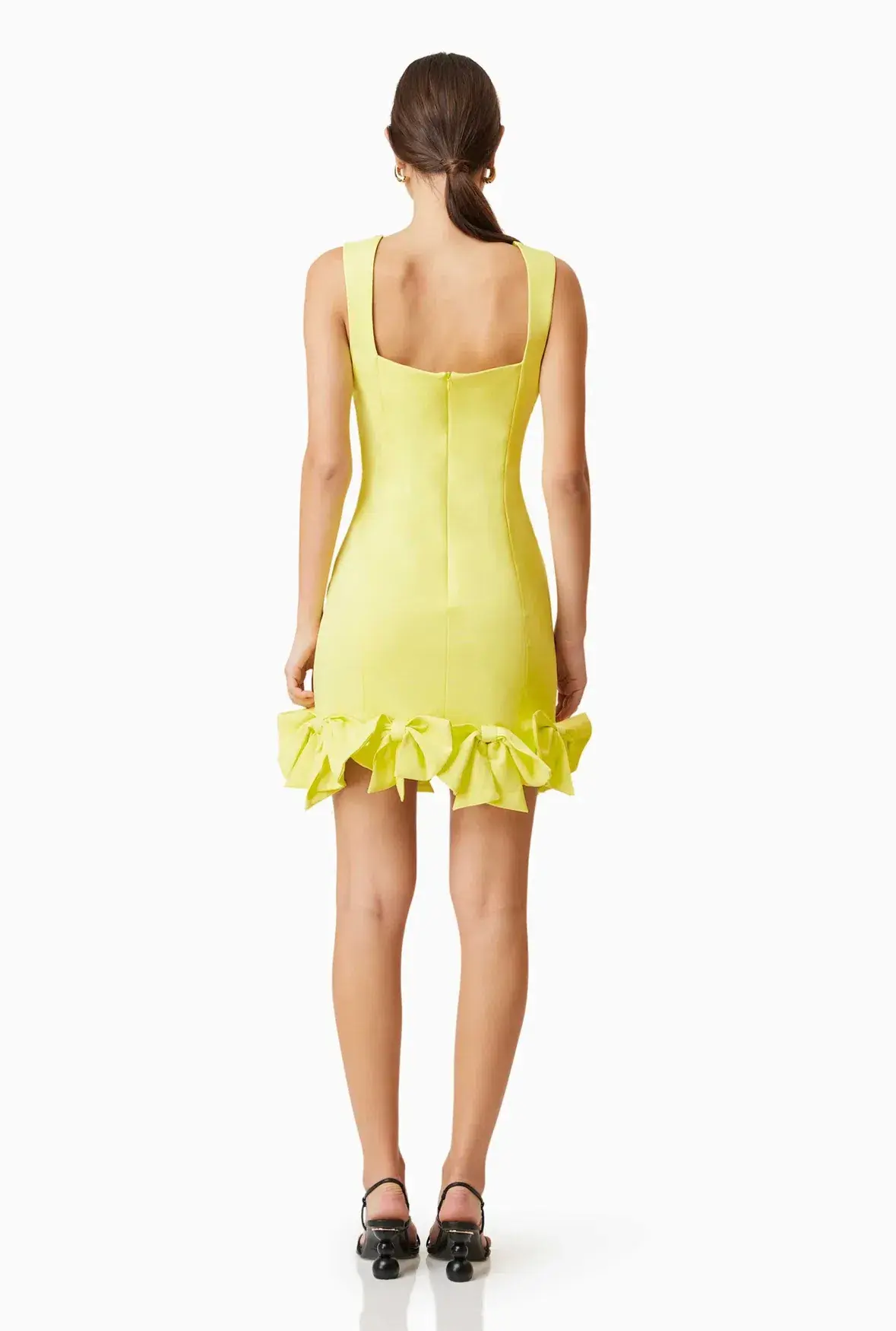 Elliatt Kennedy Mini Bow Dress Yellow Size 8 - Image 3