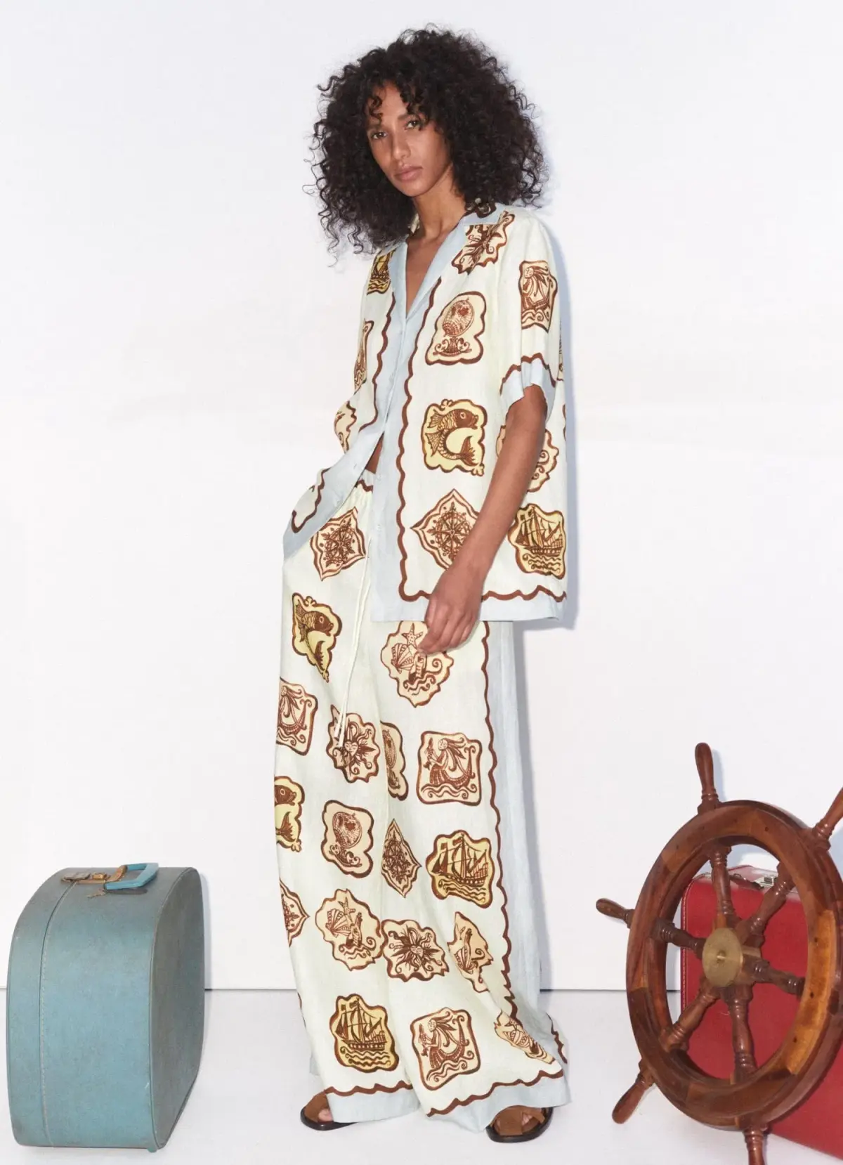 Alemais Relic Shirt & Pant Set Print Size 14 - Image 1