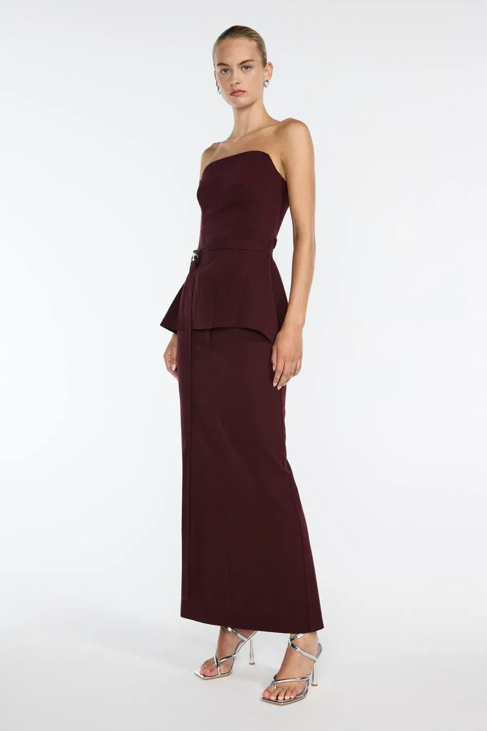 Manning Cartell New Cast Bustier and Maxi Skirt Set Mulberry Size M / AU 10 - Image 3