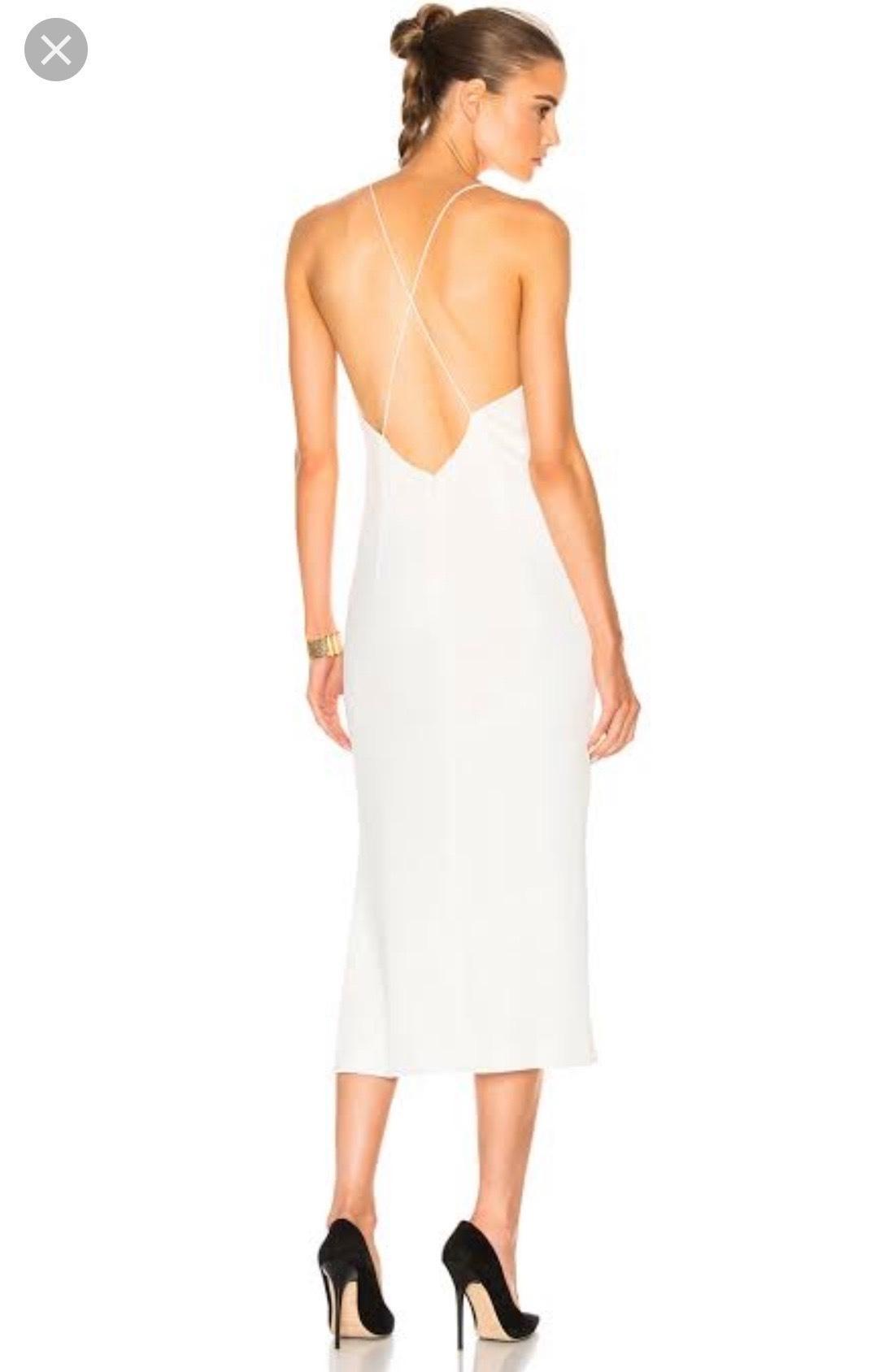  Dion Lee White wash Fine Line Dress Size 6 - Image 2