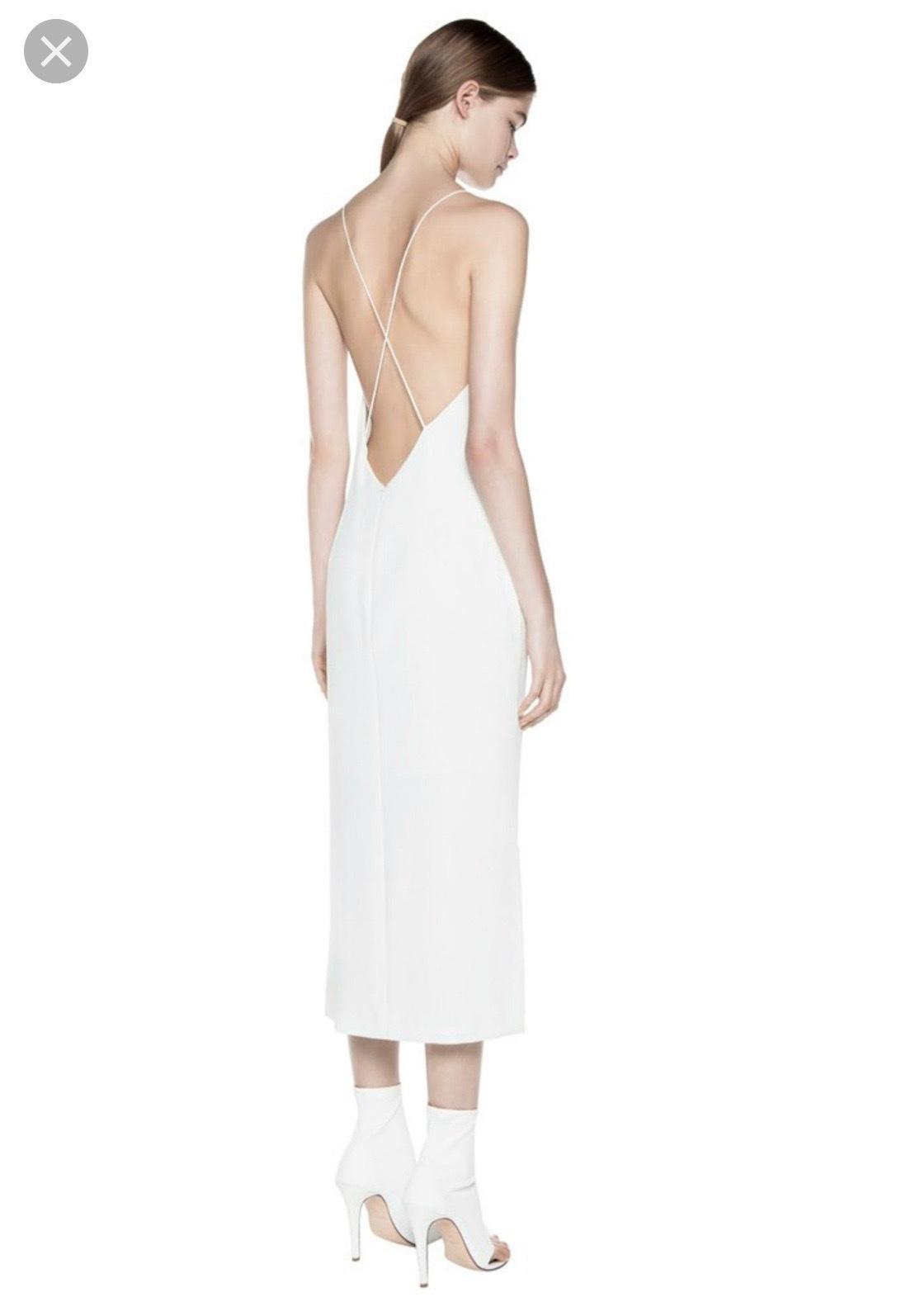  Dion Lee White wash Fine Line Dress Size 6 - Image 3