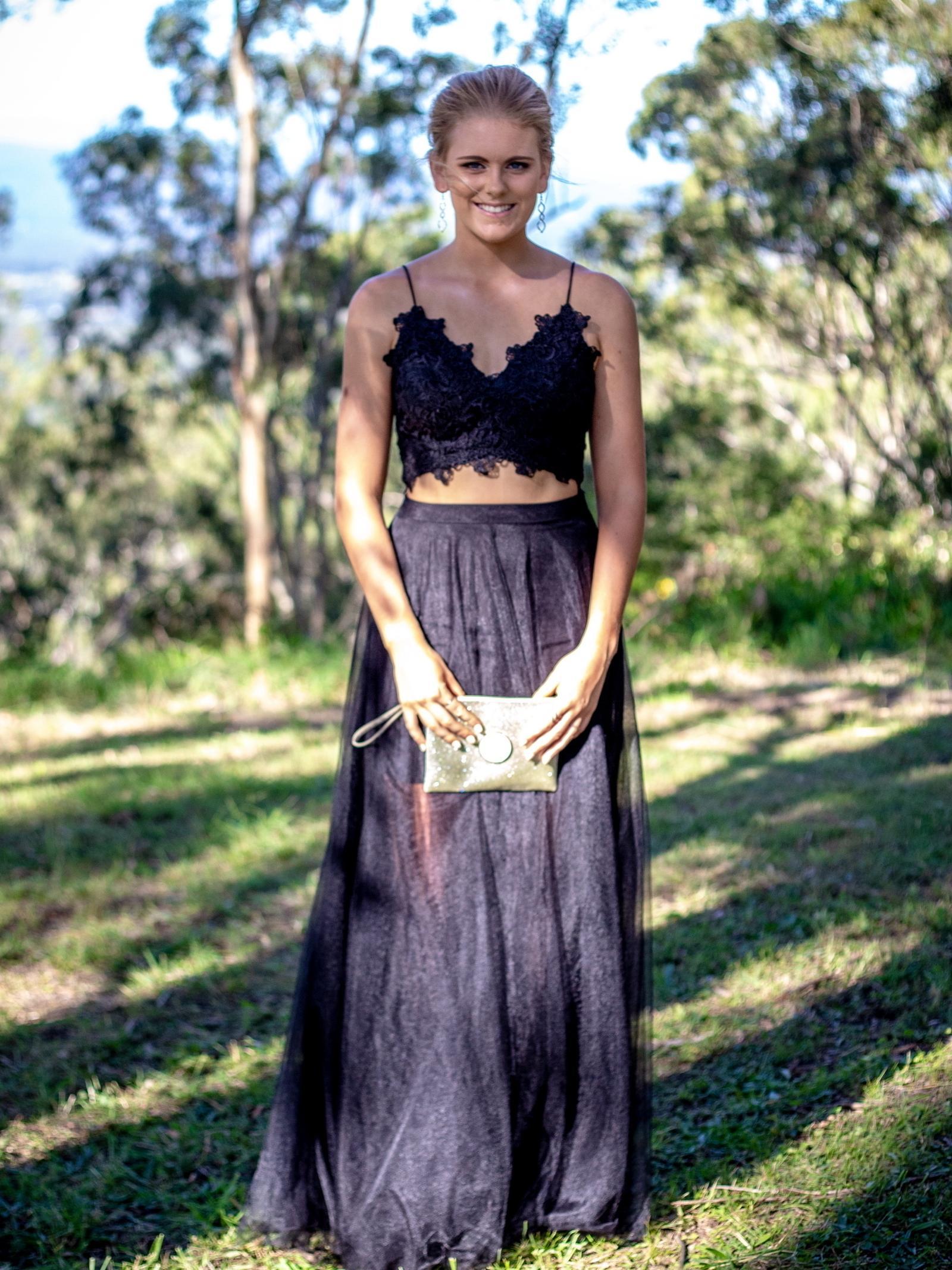 J'adore Black Dress - Top & Skirt Set Size 10 - Image 1