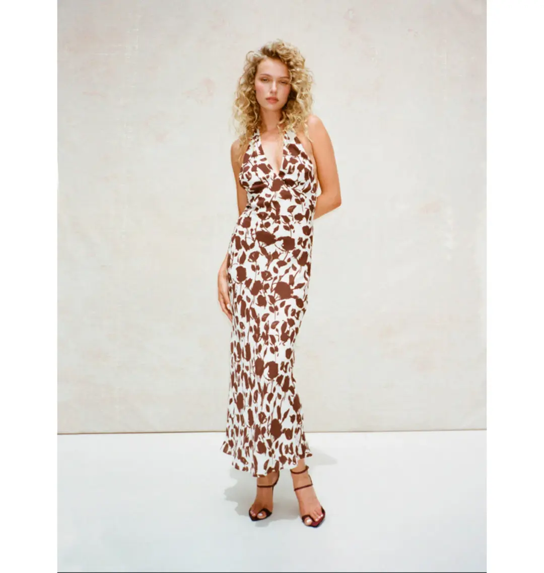 Realisation Par Simone Dress Chocolate Havana Size S / Au 8 for rent on The Volte - main image