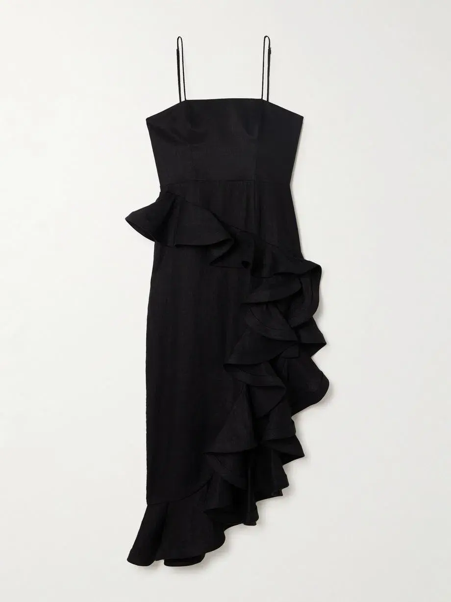 Zimmermann Harmony Tango Ruffled Dress Black Size 3 / AU 14  - Image 3