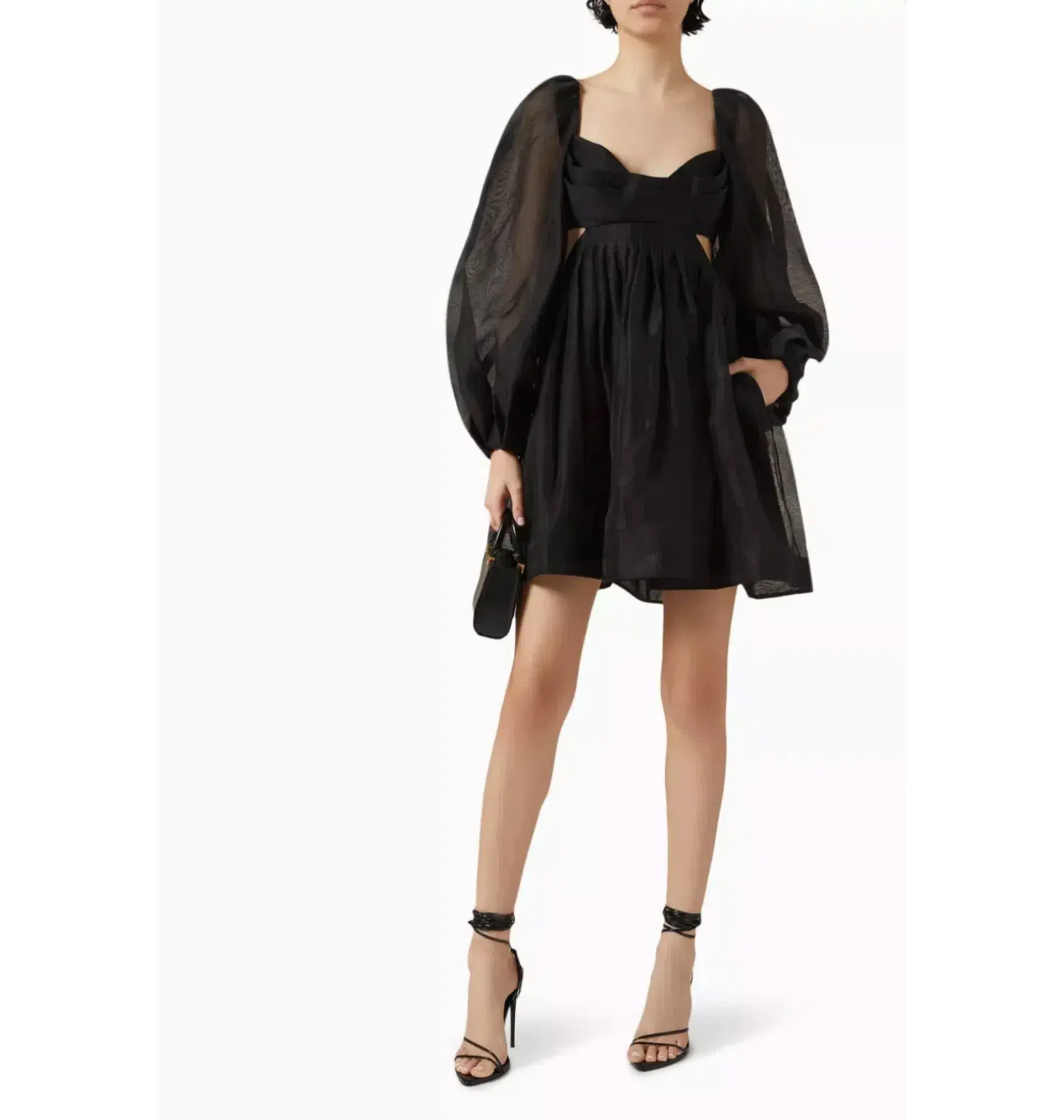 Zimmermann Harmony Bralette Mini Dress Black Size 2 / AU 12  - Image 1
