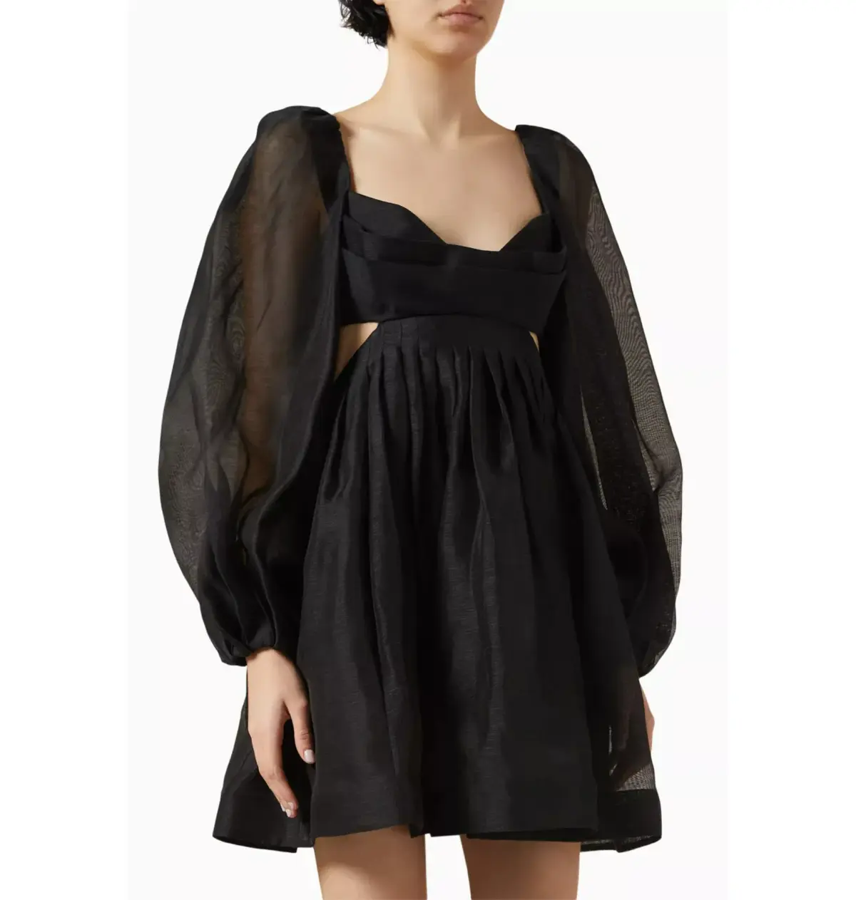 Zimmermann Harmony Bralette Mini Dress Black Size 2 / AU 12  - Image 2