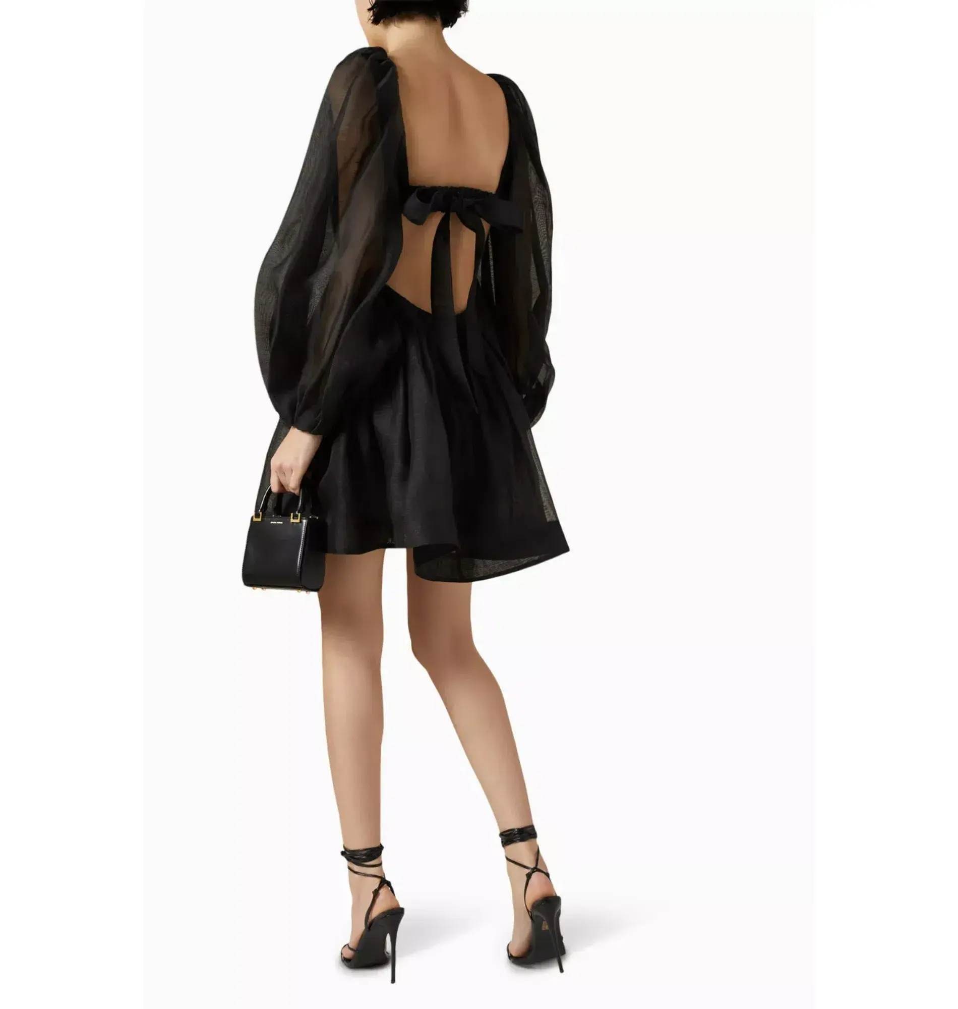 Zimmermann Harmony Bralette Mini Dress Black Size 2 / AU 12  - Image 3