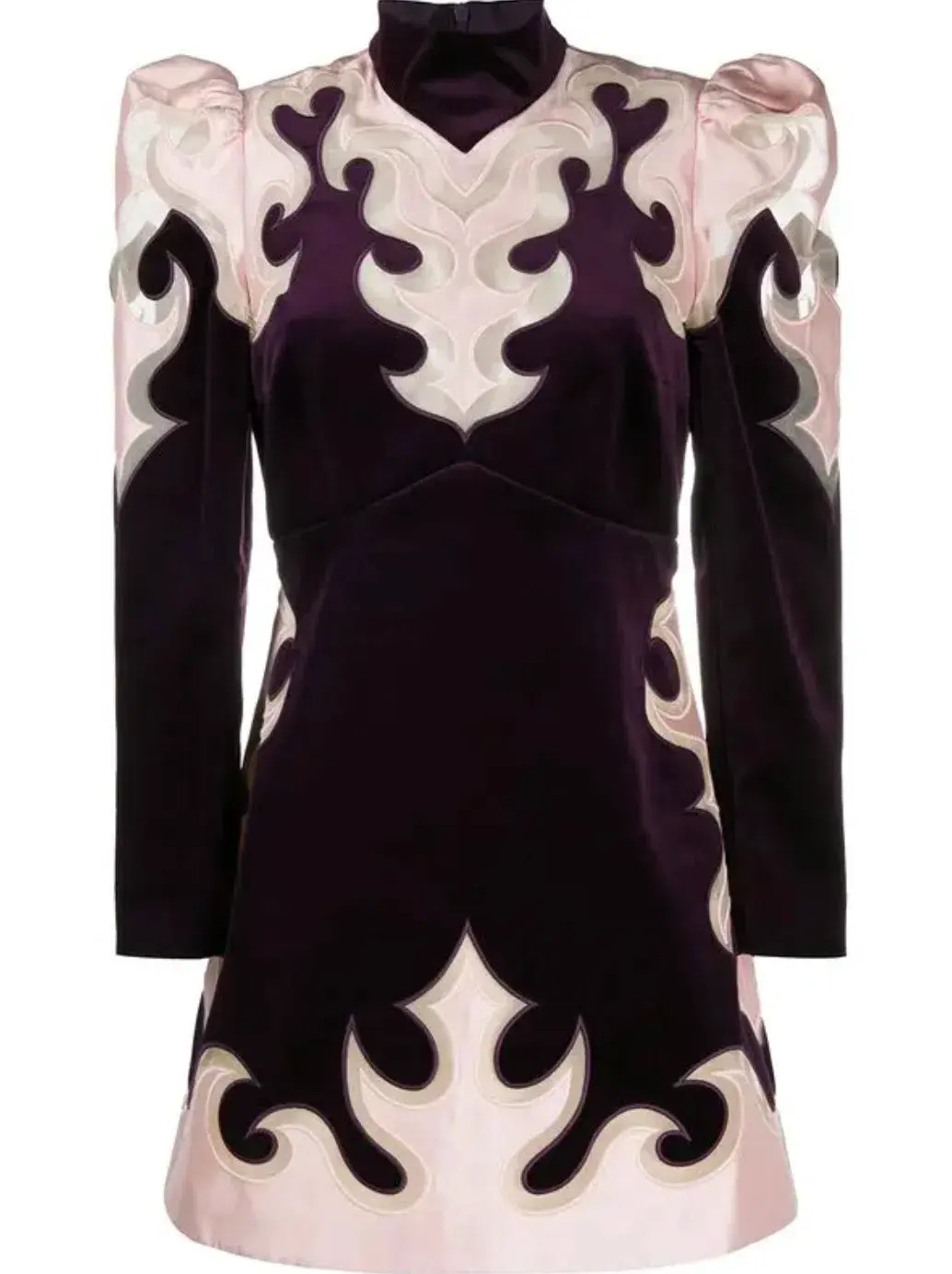 Zimmermann Ladybeetle Mystic Mini Dress Aubergine Size 2 / AU 12  for rent on The Volte - main image