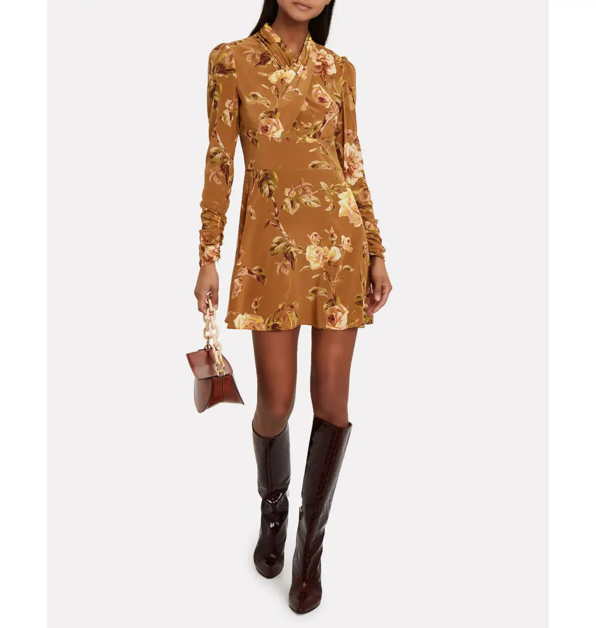 Zimmermann Resistance Silk Twist Mini Dress Floral Size 0 / AU 8 - Image 1