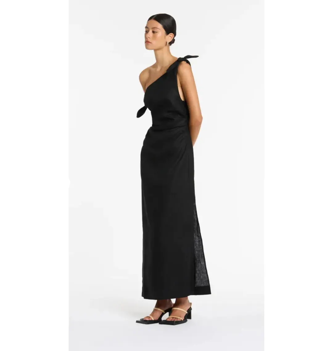 Sir The Label  Bettina Off Shoulder Dress Black Size 2 / AU 10 for rent on The Volte - main image