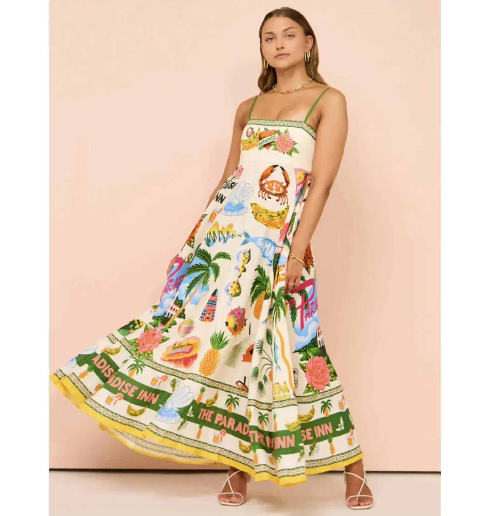 Alemais Paradiso Sundress in Print Size AU 8 - Image 2