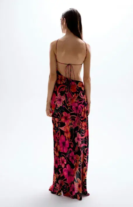 Cin Cin Villa Cut Out Maxi Dress Hibiscus Pink Size XS / AU 6 - Image 3