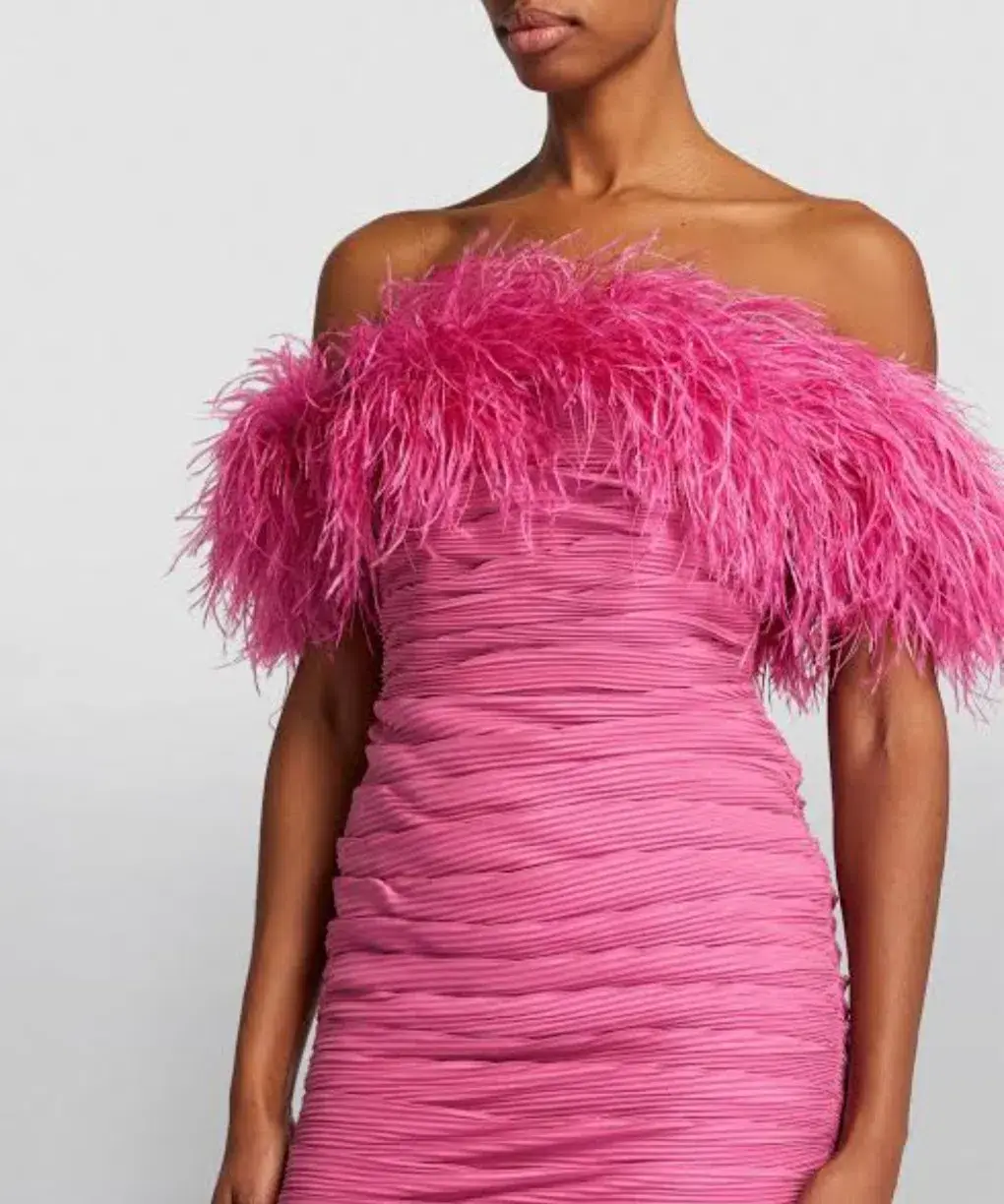Rachel Gilbert Zion Mini Dress Pink 3/AU12 - Image 4