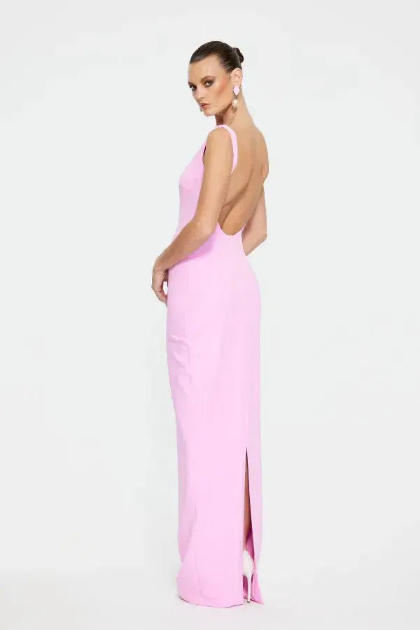 Effie Kats Verona Gown In Taffy Pink Size S/Au 8  - Image 3